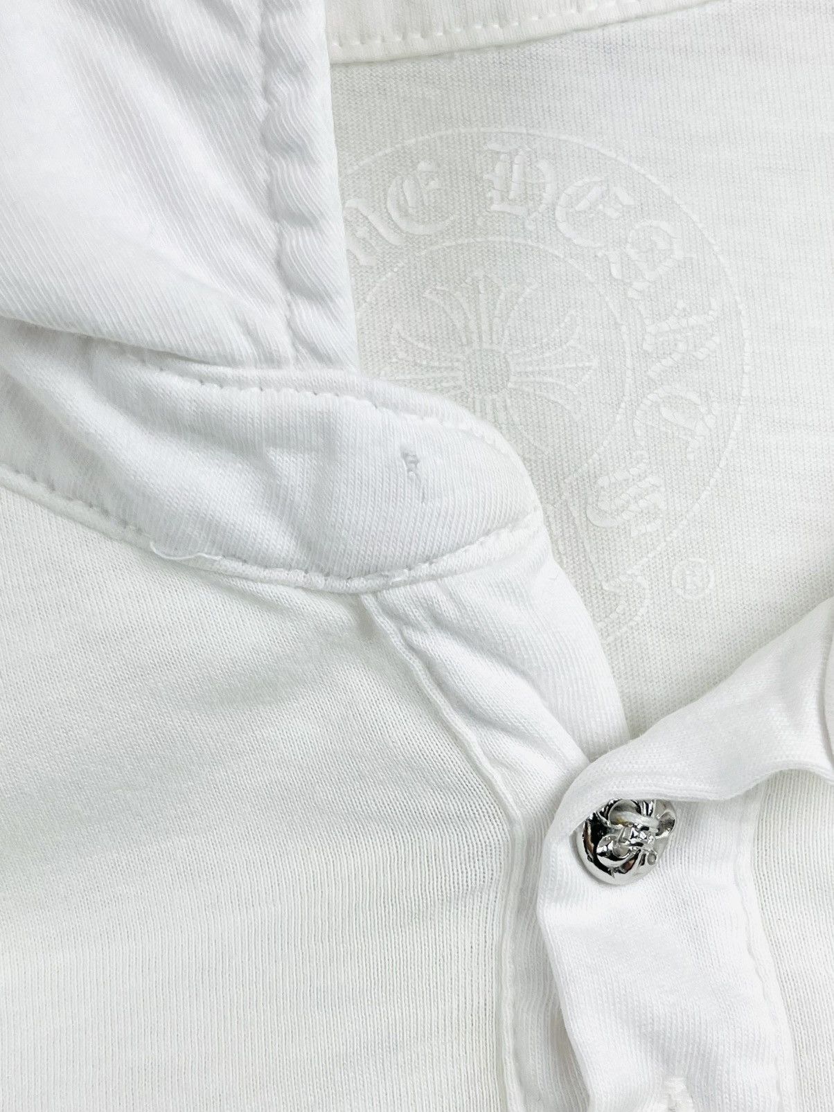 Chrome Hearts Chrome Hearts Rhodium Silver Button Horseshoe Polo Shirt Size US L / EU 52-54 / 3 - 5 Thumbnail