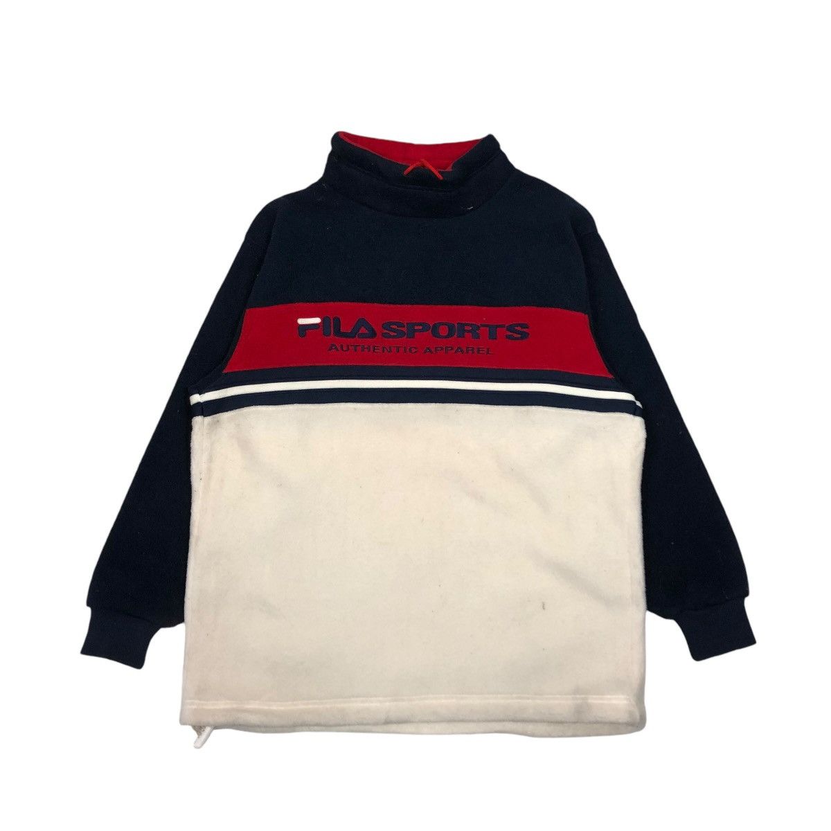 Japanese Brand × Vintage 🔥VINTAGE SWEATSHIRT PULL OVER FILA SPORTS BIG LOGO Size US S / EU 44-46 / 1 - 1 Thumbnail