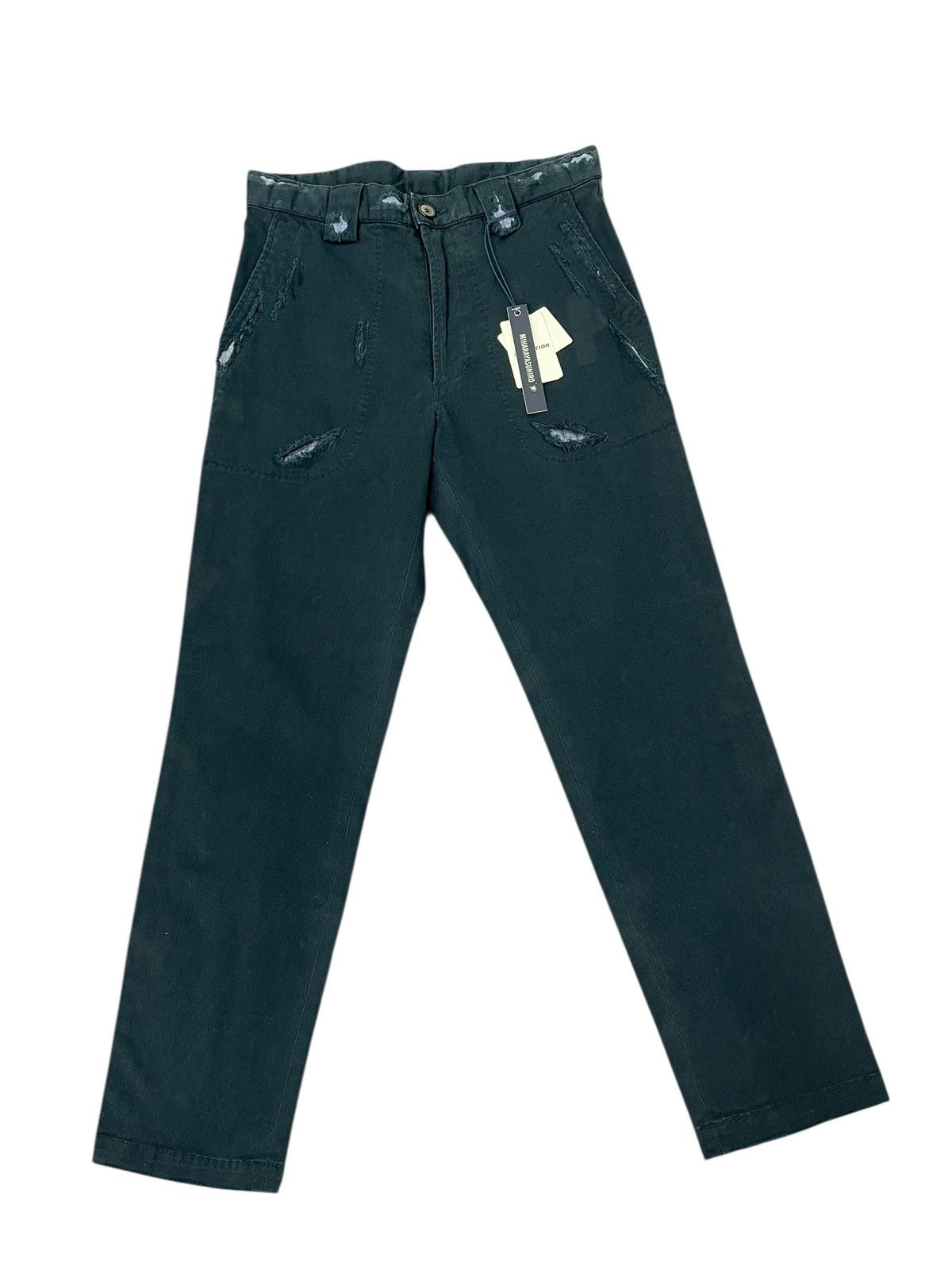 Maison MIHARA YASUHIRO New Fatique Pant Miharayasuhiro Distressed Stretch 1🟦2 j Size US 31 - 2 Thumbnail