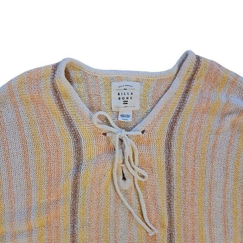 Designer Billa Bong Cropped Knit Sweater - Striped Yellow SZ M Size M / US 6-8 / IT 42-44 - 6 Thumbnail