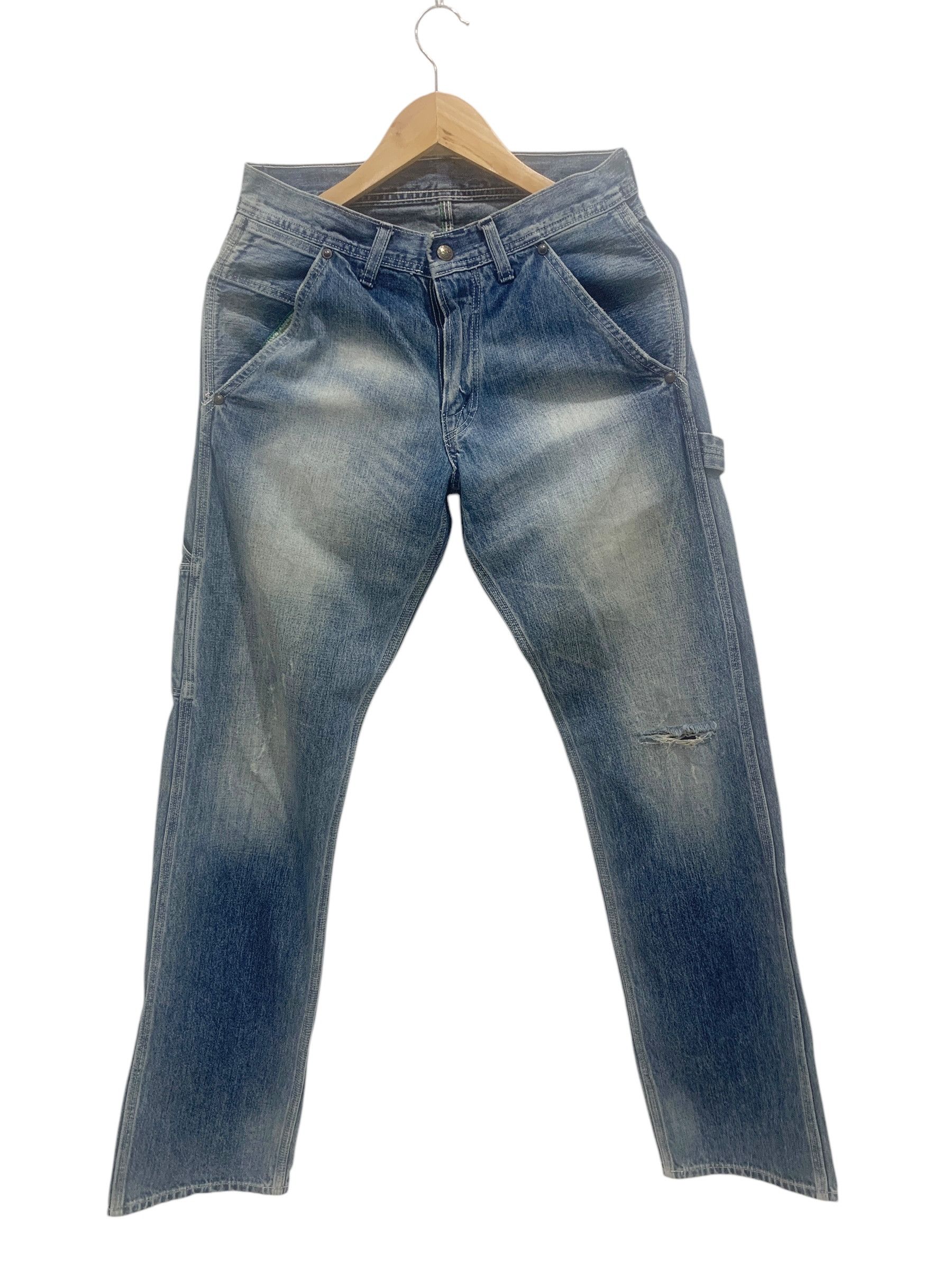Oshkosh Oshkosh Carpenter Denim Pants Light Wash Workwear Size US 28 / EU 44 - 2 Thumbnail