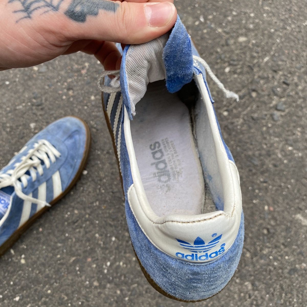 Adidas × Vintage Adidas Handball Spezial vintage rare blue sneakers us 9 Size US 9 / EU 42 - 11 Thumbnail