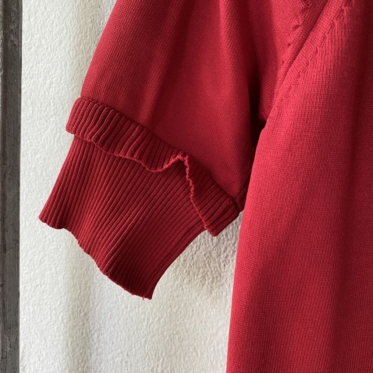 Miu Miu Miu Miu Red Square-Neck Short Sleeve Knit Top Size S / US 4 / IT 40 - 9 Thumbnail