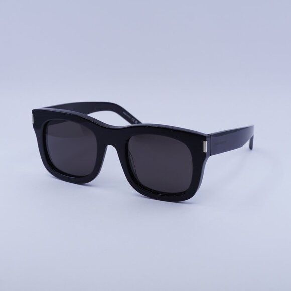 Saint Laurent Paris Saint Laurent SL650 MONCEAU 001 Sunglasses Black Square Size ONE SIZE - 4 Thumbnail