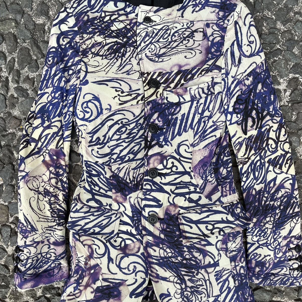 Comme des Garcons Homme Plus Comme des Garçons Homme Plus FW2015 Calligraphy Print Blazer Size US S / EU 44-46 / 1 - 12 Thumbnail