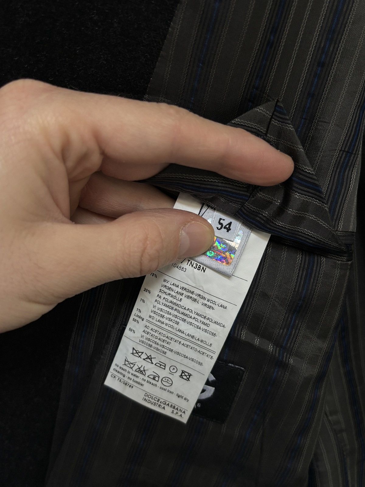 Dolce & Gabbana Dolce & Gabbana Vintage Dark Gray Wool Blazer Jacket Size US L / EU 52-54 / 3 - 10 Thumbnail