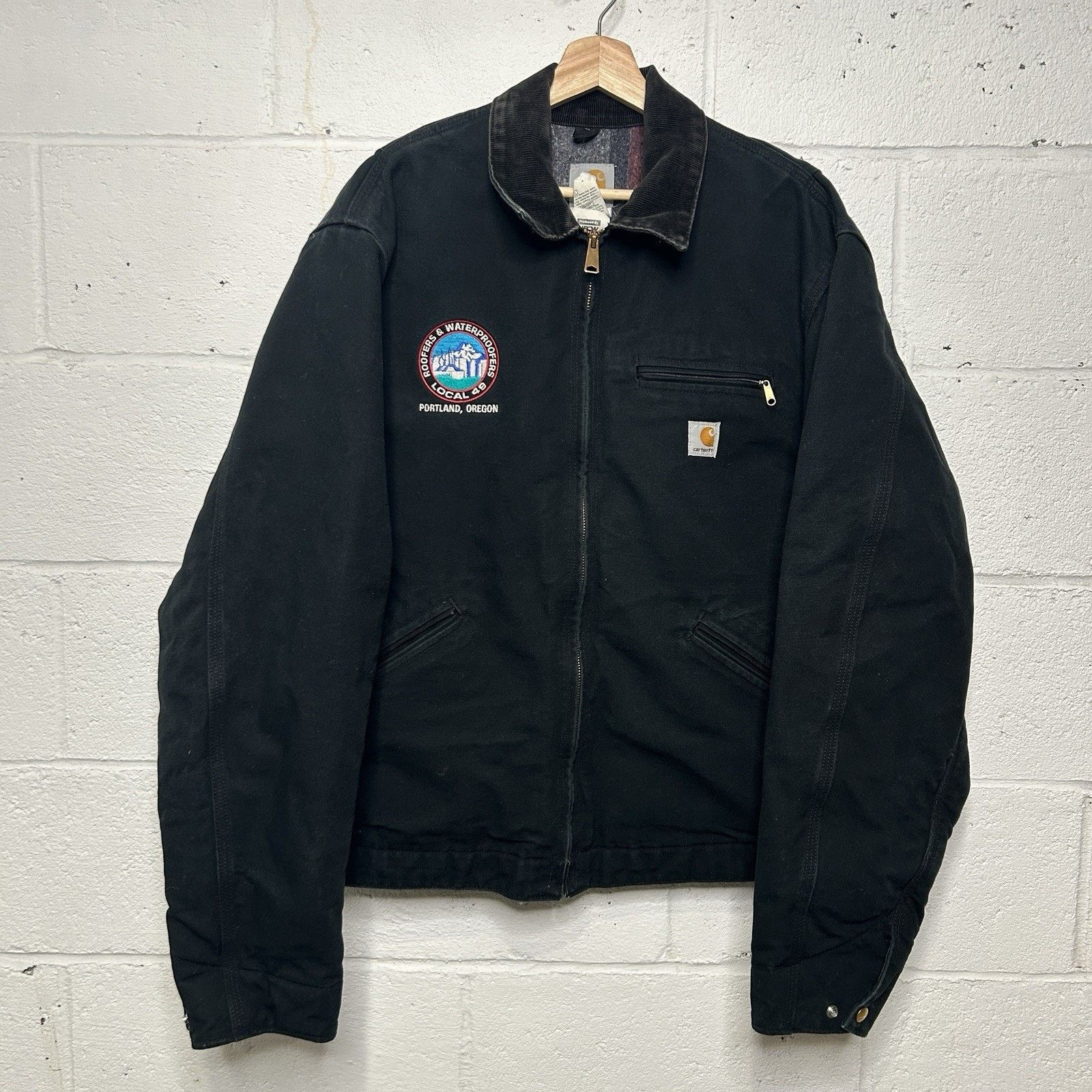Carhartt Vintage Carhartt Blanket-Lined Detroit Jacket “Black” UJ01 Size US XL / EU 56 / 4 - 1 Thumbnail