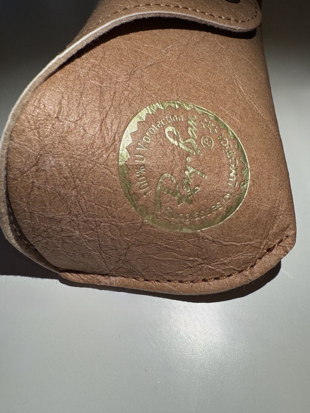 RayBan Ray-Ban Leather Sunglasses Case - Brown Vintage Size ONE SIZE - 3 Thumbnail