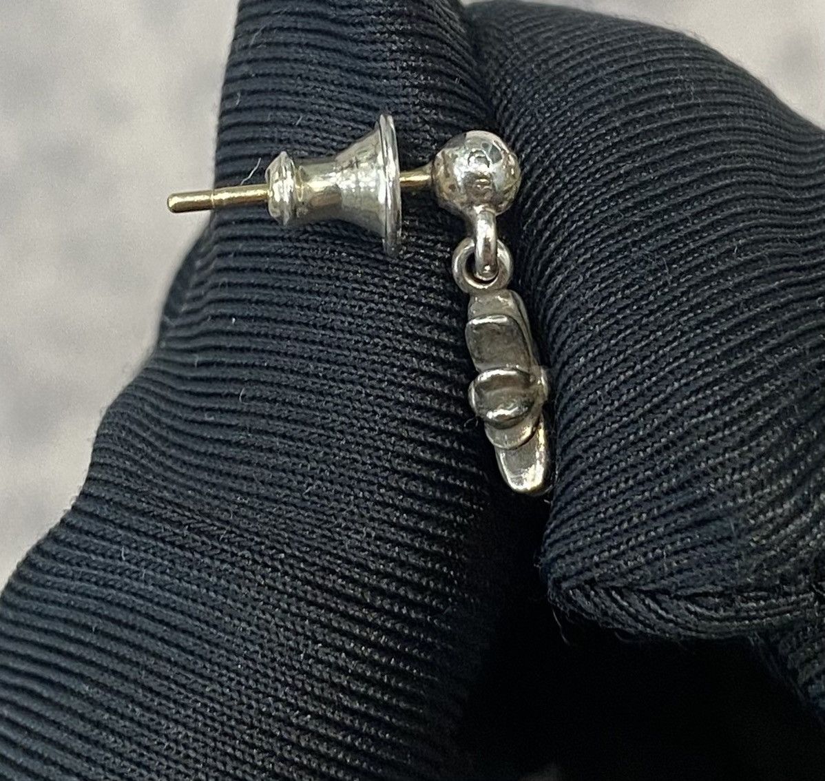 Chrome Hearts Chrome Hearts Tiny E silver earring Size ONE SIZE - 5 Thumbnail