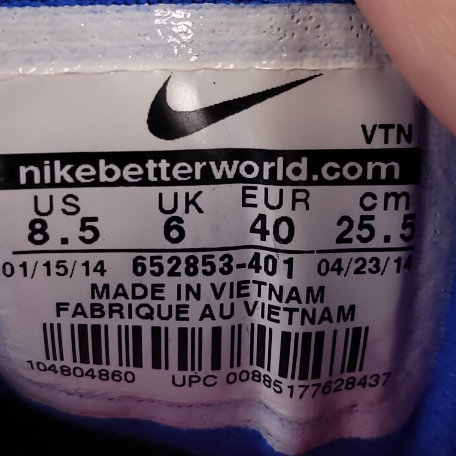Nike Nike Flex Experience RN 3 Shoe Womens Size 8.5 652853-401 Size US 8.5 / IT 38.5 - 9 Thumbnail