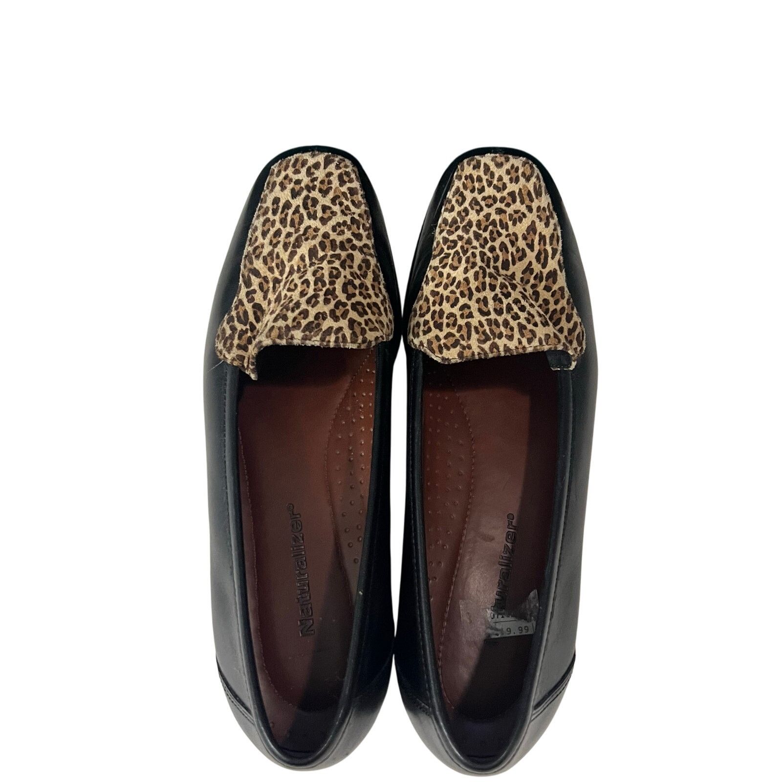 Other Naturalizer Womens Stockard Black Leopard Leather Loafer 8 M Size US 8 / IT 38 - 7 Thumbnail