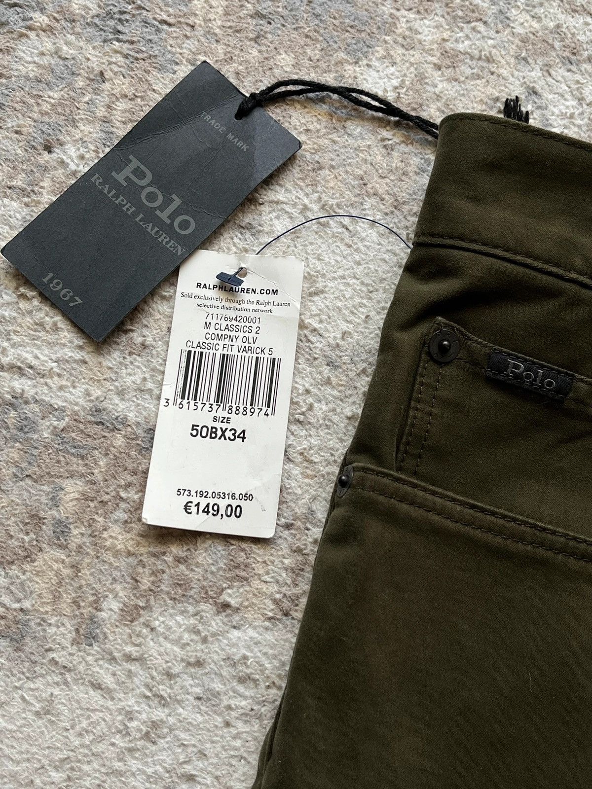 Polo Ralph Lauren Polo Ralph Lauren Big & Tall Sz 50B x34 Khaki Chinos Pants Size US 44 / EU 60 - 2 Thumbnail
