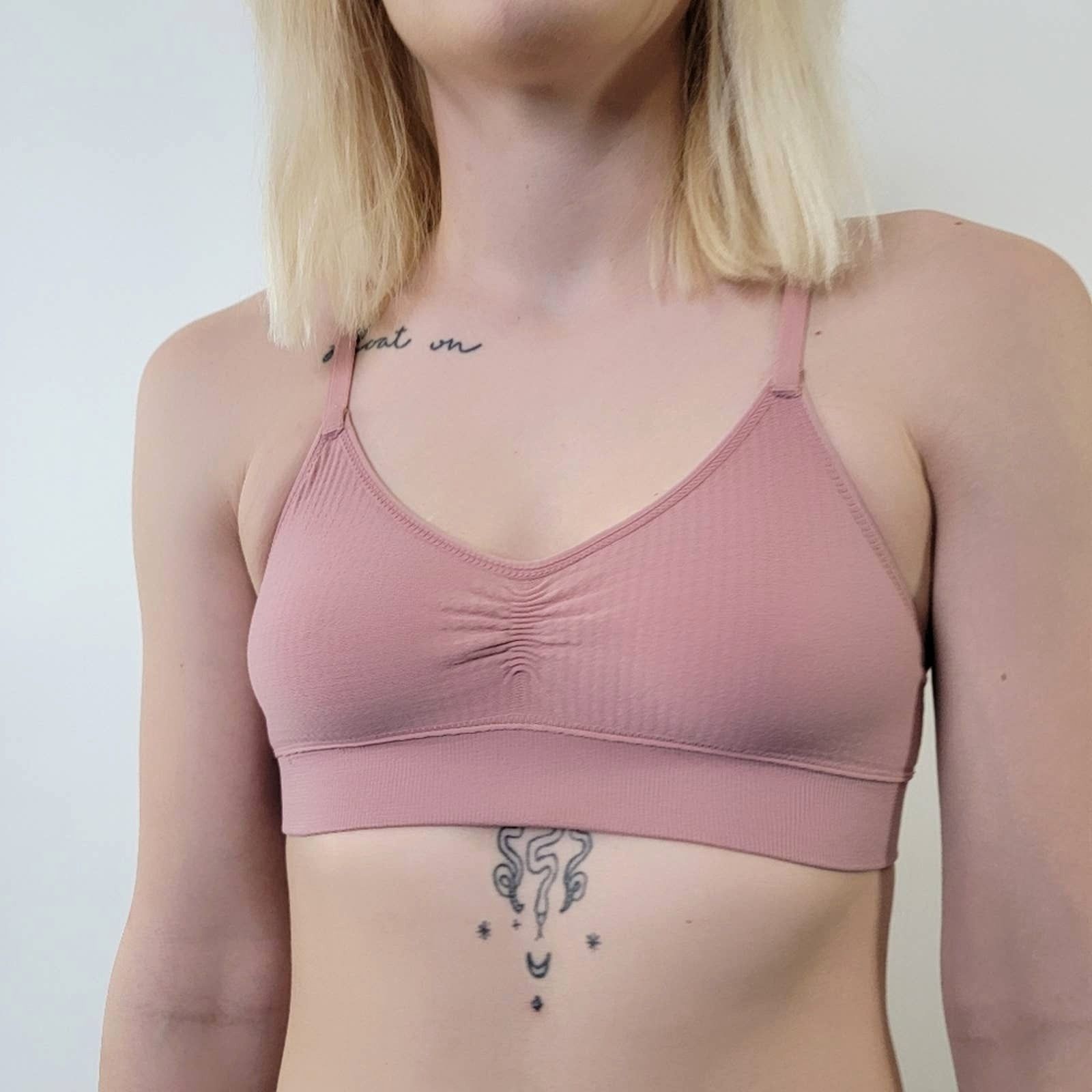 Designer Dusty Pink Plain Lingerie Set - S Size ONE SIZE - 4 Thumbnail