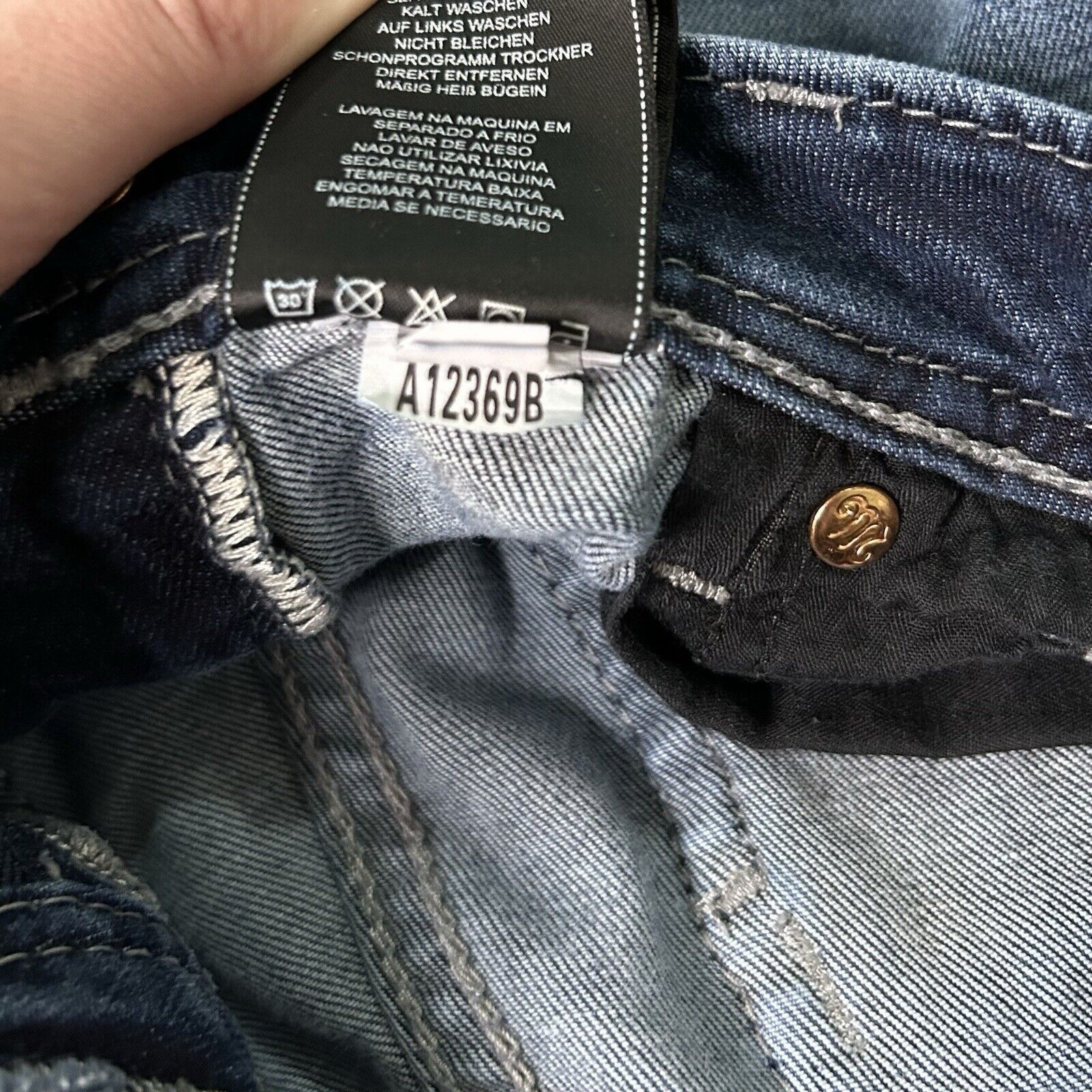 Miss Me Miss Me Ankle Skinny Low Rise Jeans Distressed Sz 27 Size 27" / US 4 / IT 40 - 7 Thumbnail