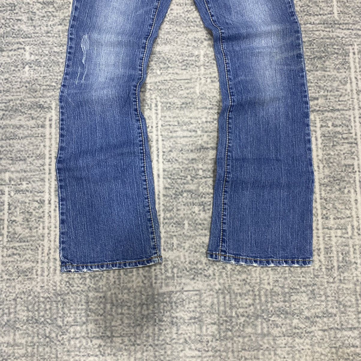 Hysteric Glamour × Japanese Brand × Vintage Sickk☠️ Flare Jeans Aerospotale Washed 90s Cowboy Size US 32 / EU 48 - 3 Thumbnail