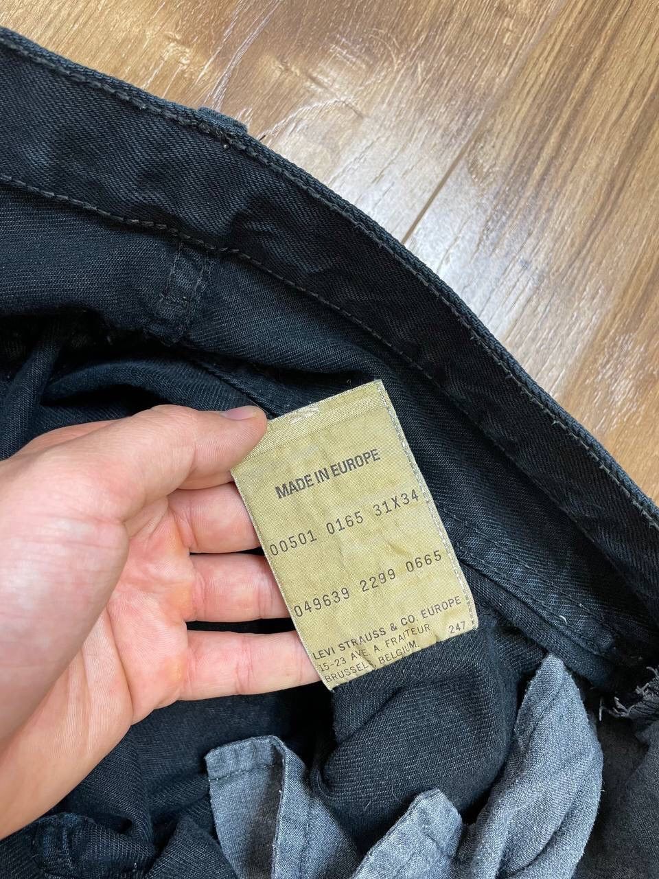 Levi's Vintage 90’s Y2K Style Levi’s 501 Black Denim Jeans Pants Size US 31 - 10 Thumbnail