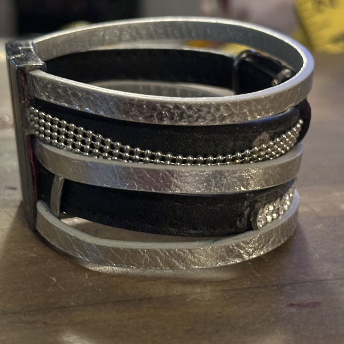 Other Multi strand embellished leather bracelet Size ONE SIZE - 5 Thumbnail