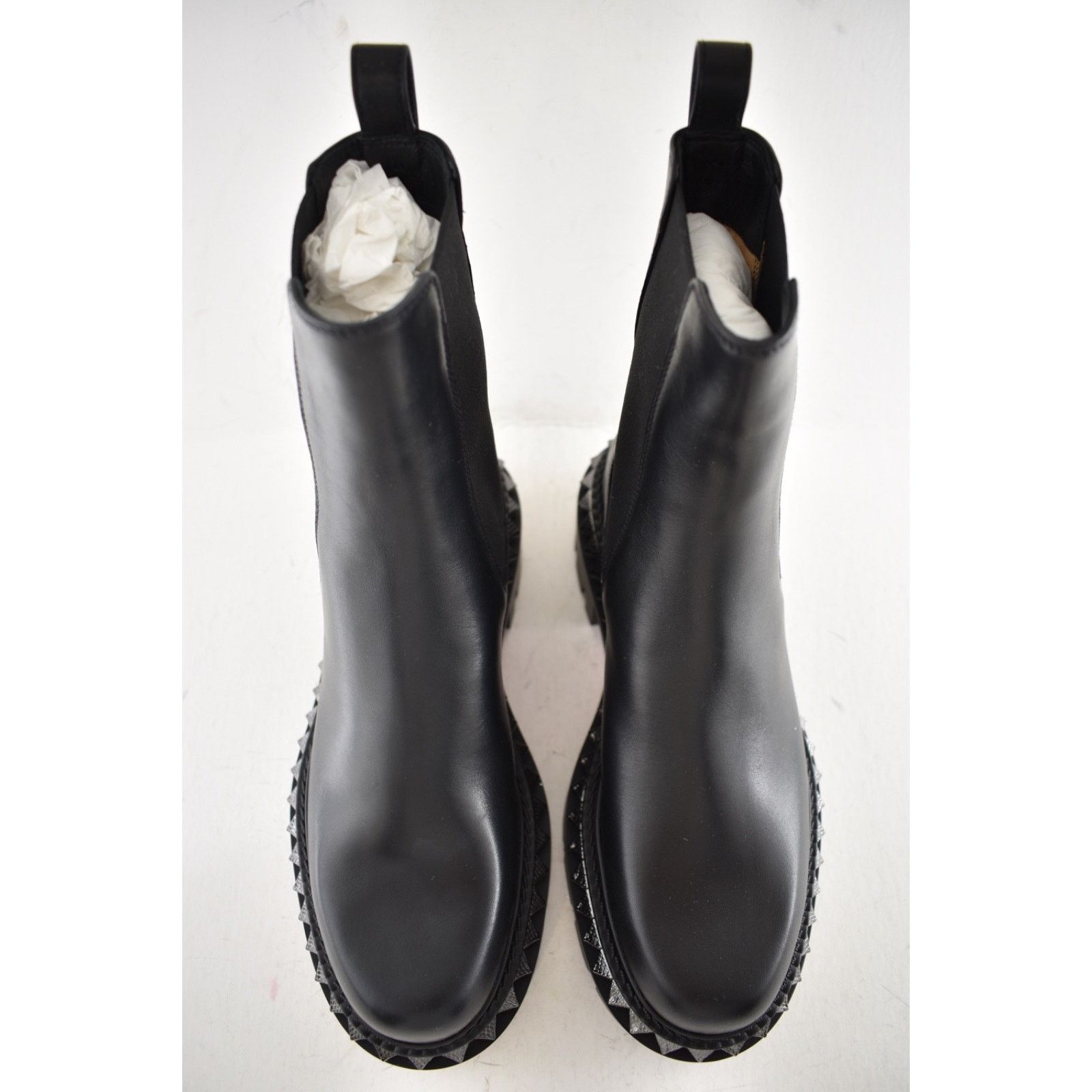 Christian Louboutin Christian Louboutin Black Calf Chelsea Lug Ankle Boot 39 Size US 8 / IT 38 - 13 Thumbnail