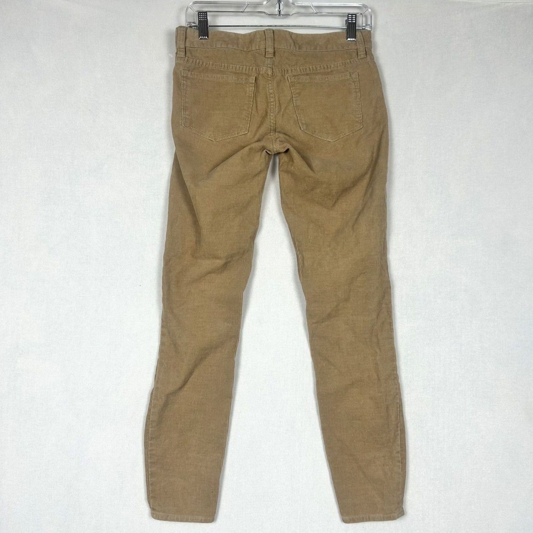 J.Crew J.CREW Womens Corduroy Jeans Skinny Toothpick Low Rise 24 Brown 5-Pocket Boho Preppy Denim Regular Rise Jeans Size 42" / US 20 - 5 Thumbnail