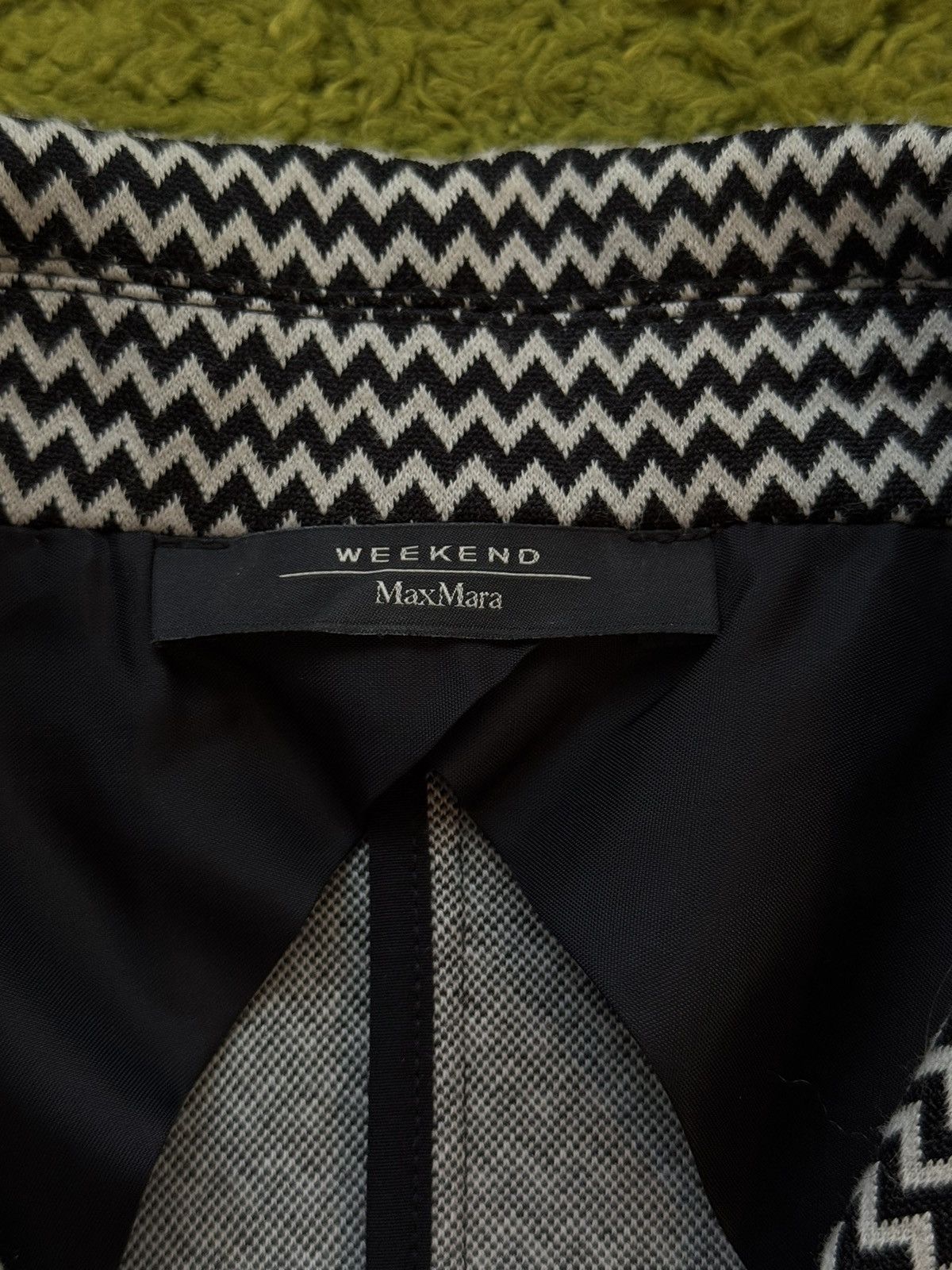 Designer × Max Mara × Weekend Max Mara Max Mara Weekend zig zag pattern blazer Size M / US 6-8 / IT 42-44 - 4 Thumbnail