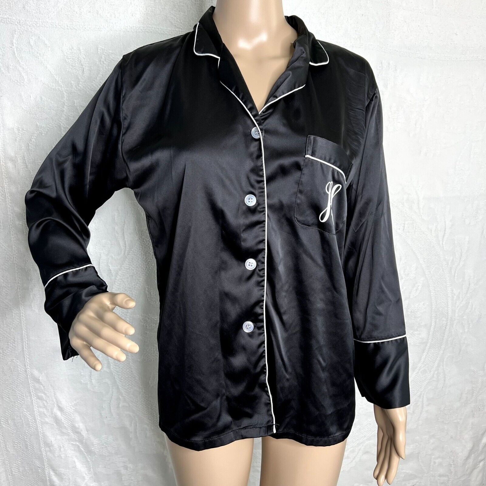 Other Black H Monogrammed Pajama Top Size M / US 6-8 / IT 42-44 - 1 Thumbnail