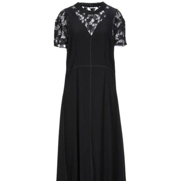 o1y0625 Midi Dress in Black