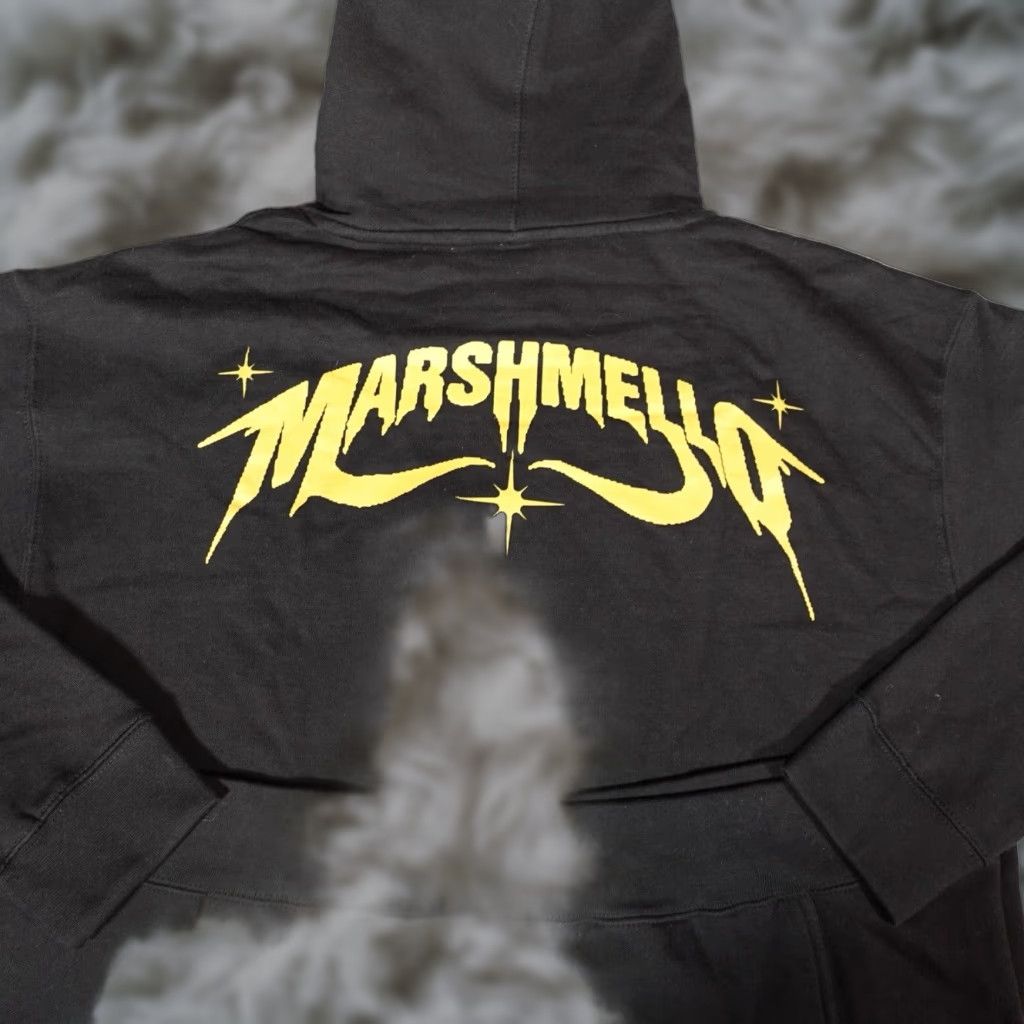 Vintage Fortnite x Marshmello Gaming Hoodie Adult XL Black Graphic Print Size US XL / EU 56 / 4 - 1 Thumbnail