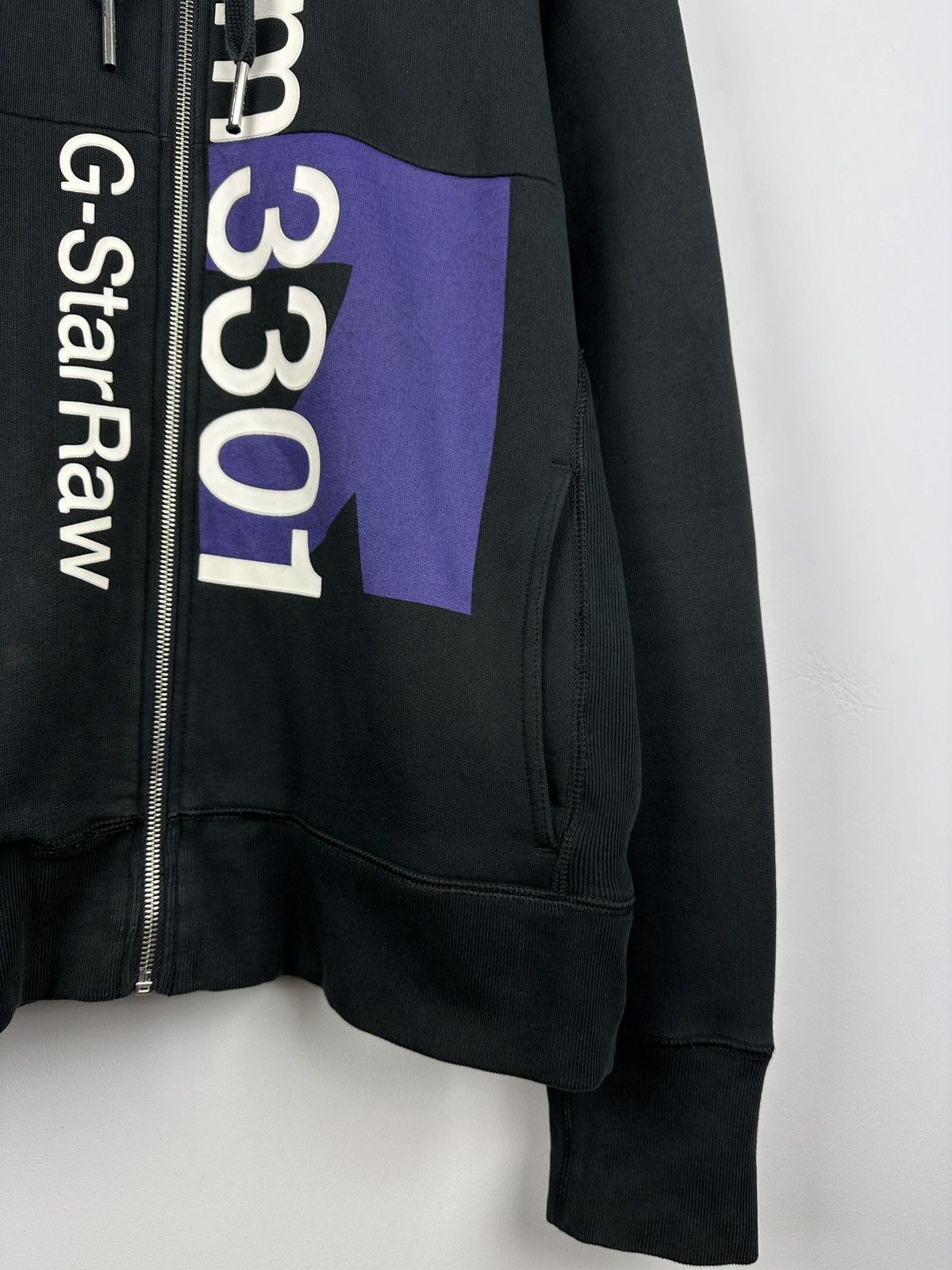 G-Star × Vintage Vintage Y2K G-Star Raw Full Zip Hoodie Size US L / EU 52-54 / 3 - 4 Thumbnail