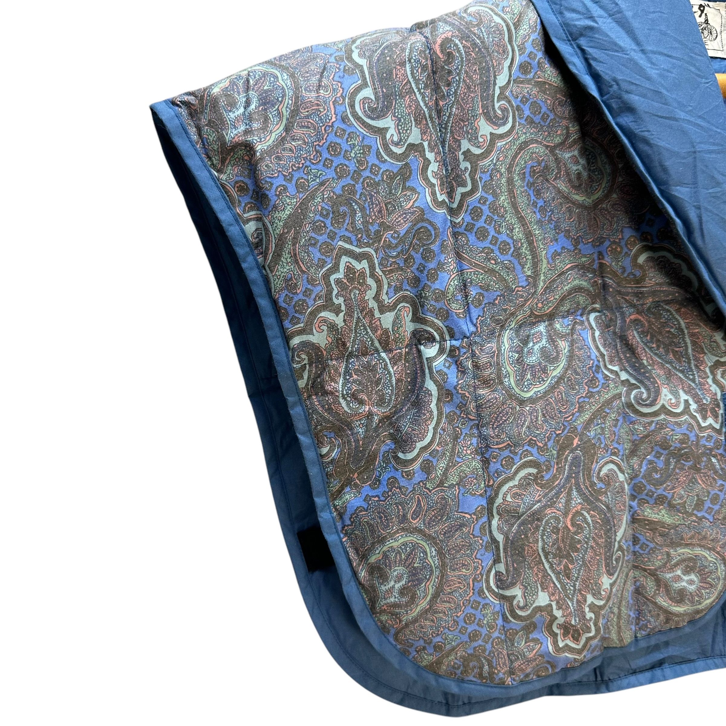 Celine Vintage CELINE Paisley Pattern Down Poncho Vest #A77-1864 Size M / US 6-8 / IT 42-44 - 4 Thumbnail