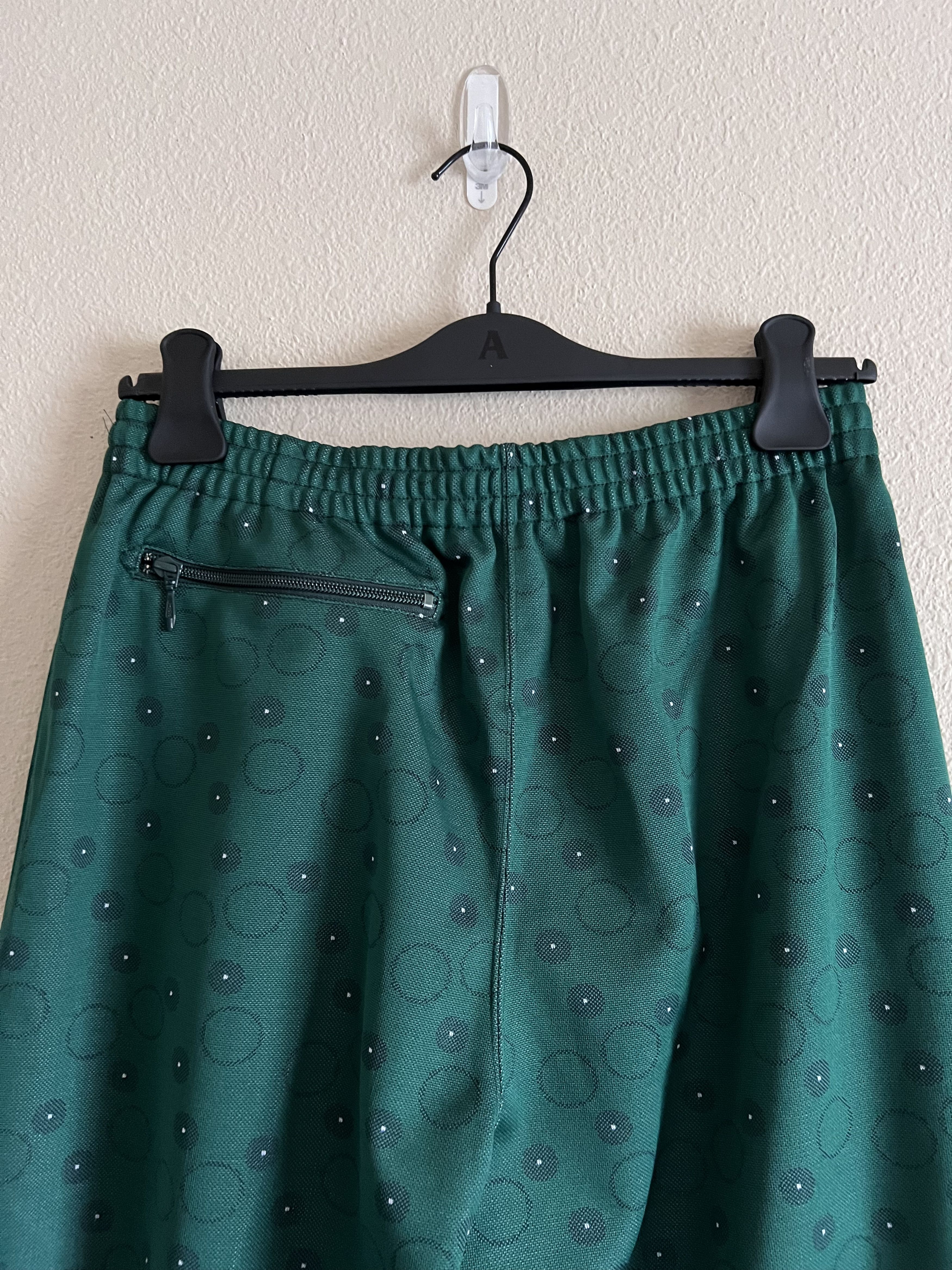 Needles Needles Poly Jacquard Zipped Track Pants in Green Size US 32 / EU 48 - 5 Thumbnail