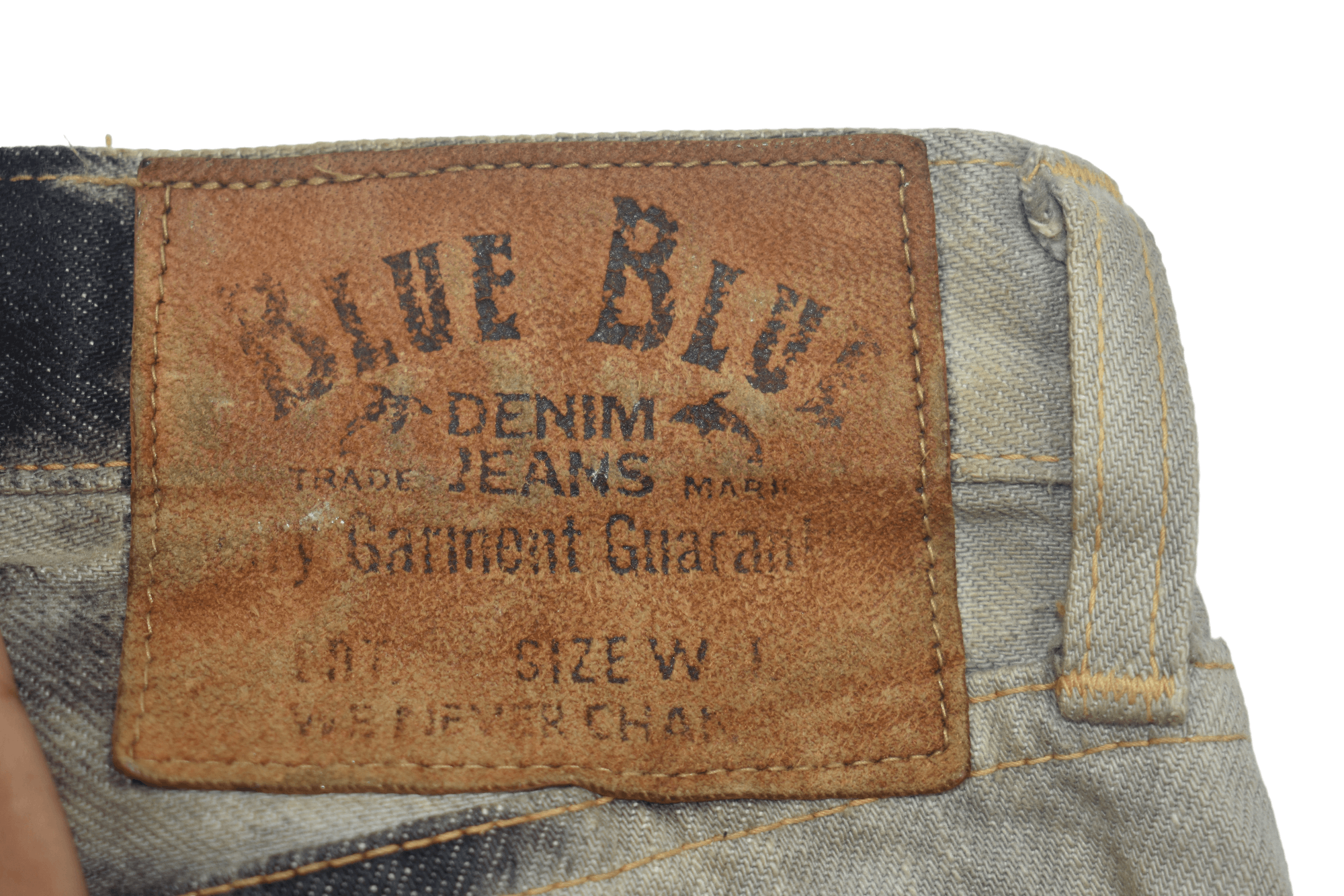 Blue Blue Japan × If Six Was Nine × Japanese Brand Wide Leg 🔥 Vintage Blue blue Bleach Washed Trouser Jeans Size US 31 - 6 Thumbnail