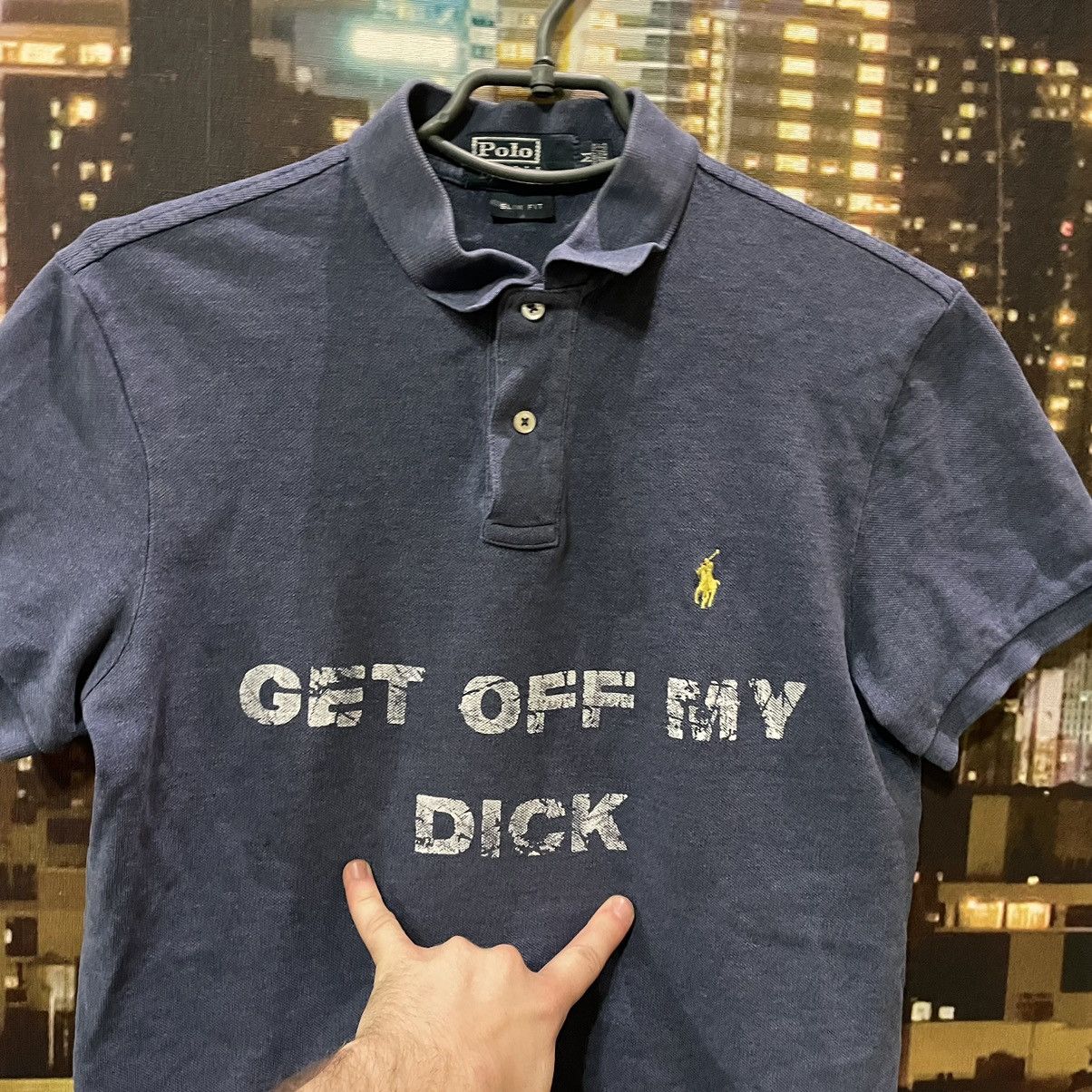 Polo Ralph Lauren VINTAGE 90S RALPH LAUREN GET OFF MY DICK PENIS OPIUM PORNO Size US M / EU 48-50 / 2 - 4 Thumbnail