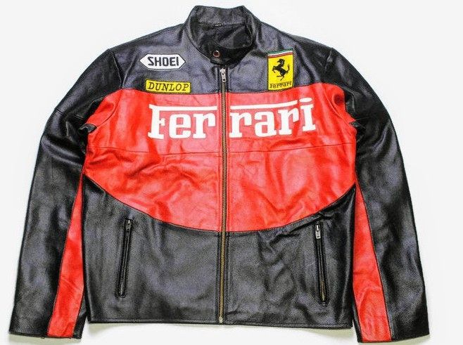 Vintage 🔥💵 FERRARI RACING LEATHER JACKET Size US M / EU 48-50 / 2 - 1 Thumbnail