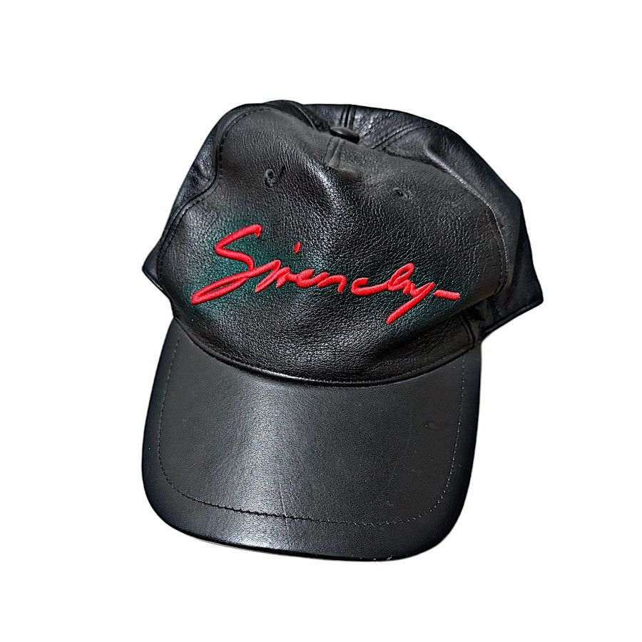 Givenchy Authentic Givenchy Black Leather Logo Cap Size ONE SIZE - 1 Thumbnail