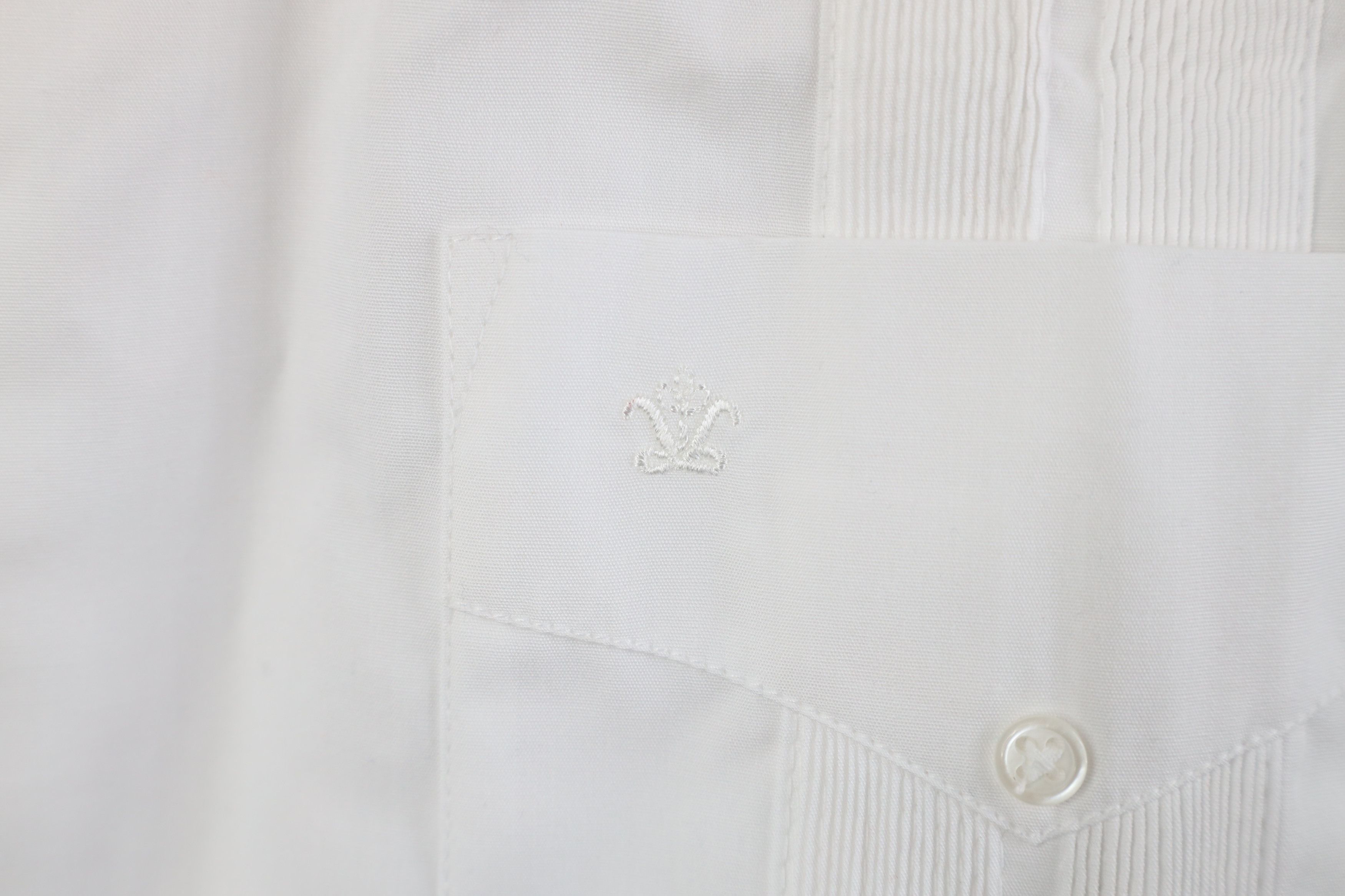 Vintage Deadstock Vintage 90s Rockabilly Wedding Button Shirt White Size US XL / EU 56 / 4 - 4 Thumbnail
