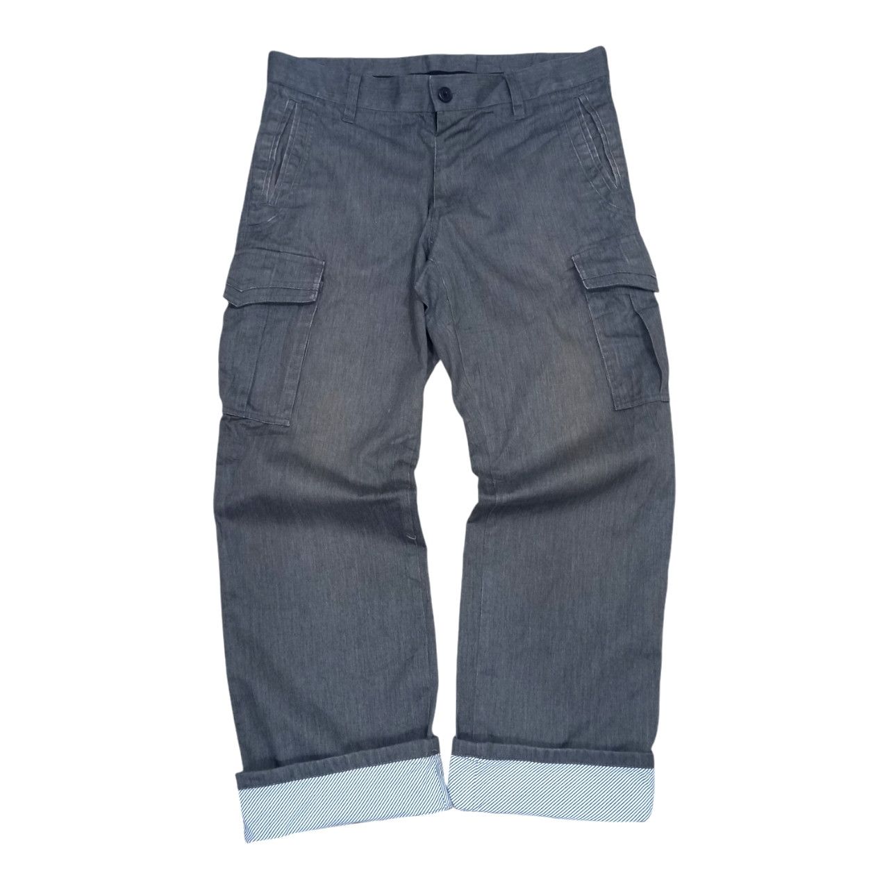 Designer × Michel Klein Michel Klein Homme Designer Cargo Pants Size US 33 - 2 Thumbnail