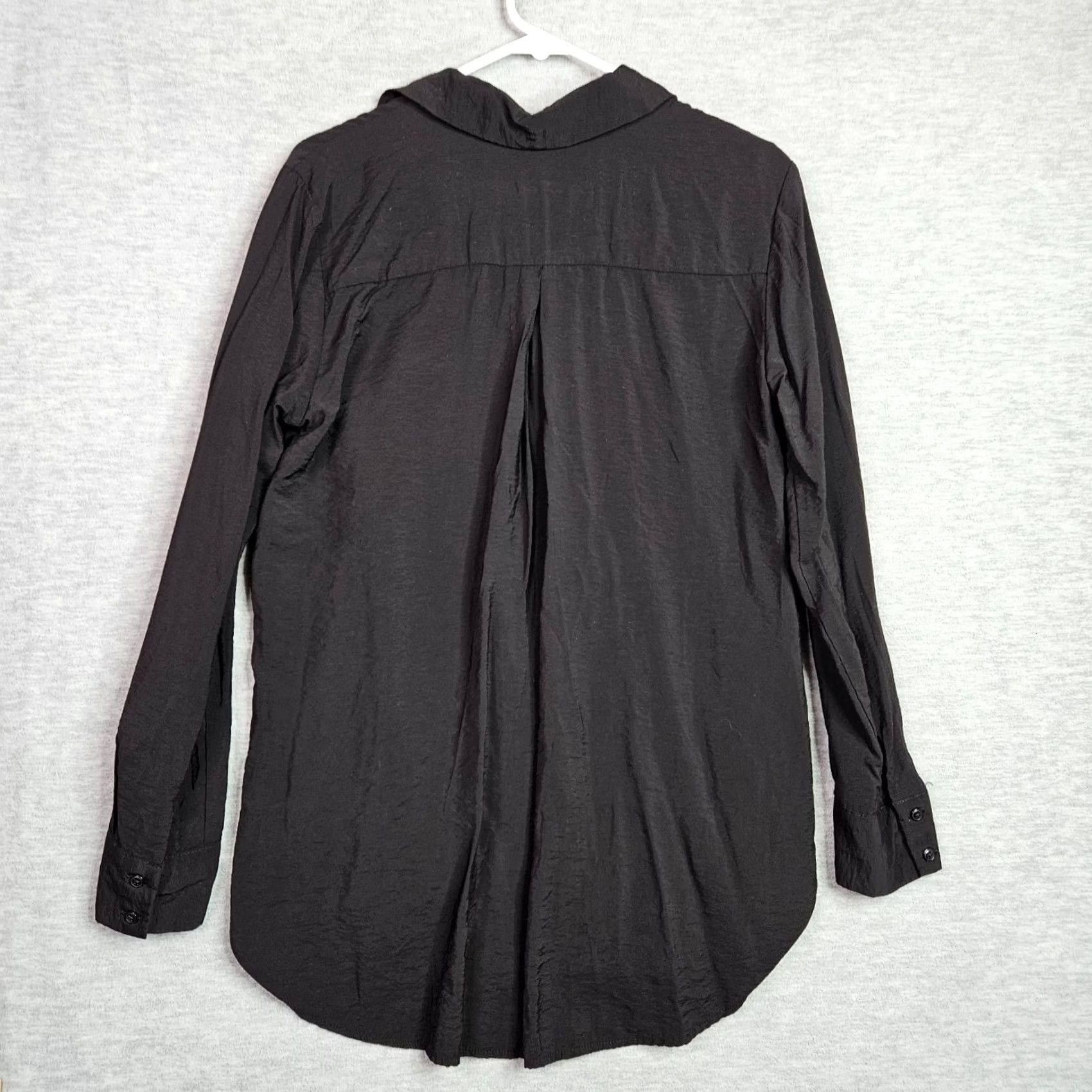 Vintage Cupcakes and Cashmere Blouse Shirt Women's Button Up Long Sleeve Size L Black Cotton Blend Regular- fit Casual 2XL? Size XXL / US 16-18 / IT 52-54 - 2 Thumbnail