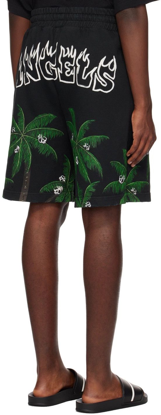 Palm Angels o1y0325 Logo Short in Black/Green Size US 28 / EU 44 - 3 Thumbnail