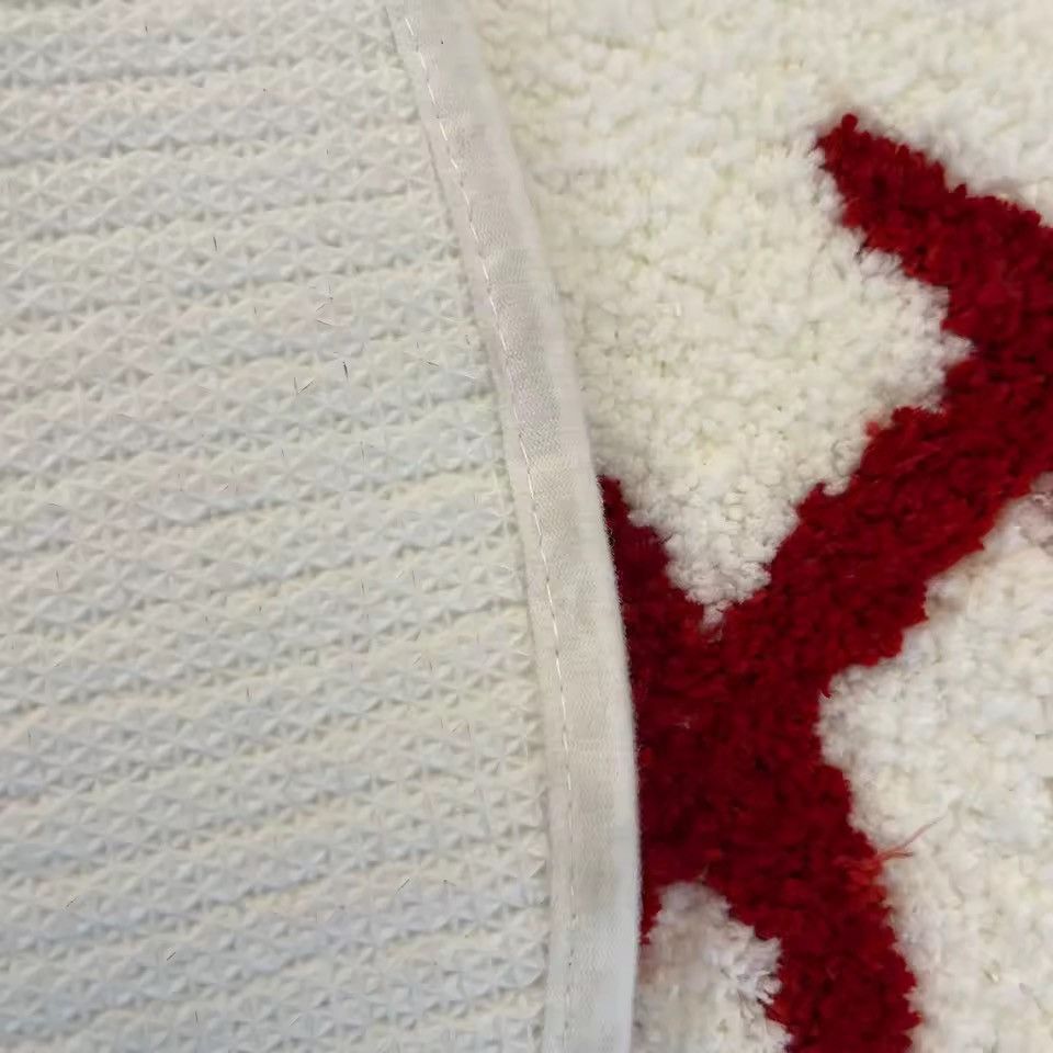 Handmade Custom Baseball Round Tufted Bedroom Rug Carpet Size ONE SIZE - 4 Thumbnail