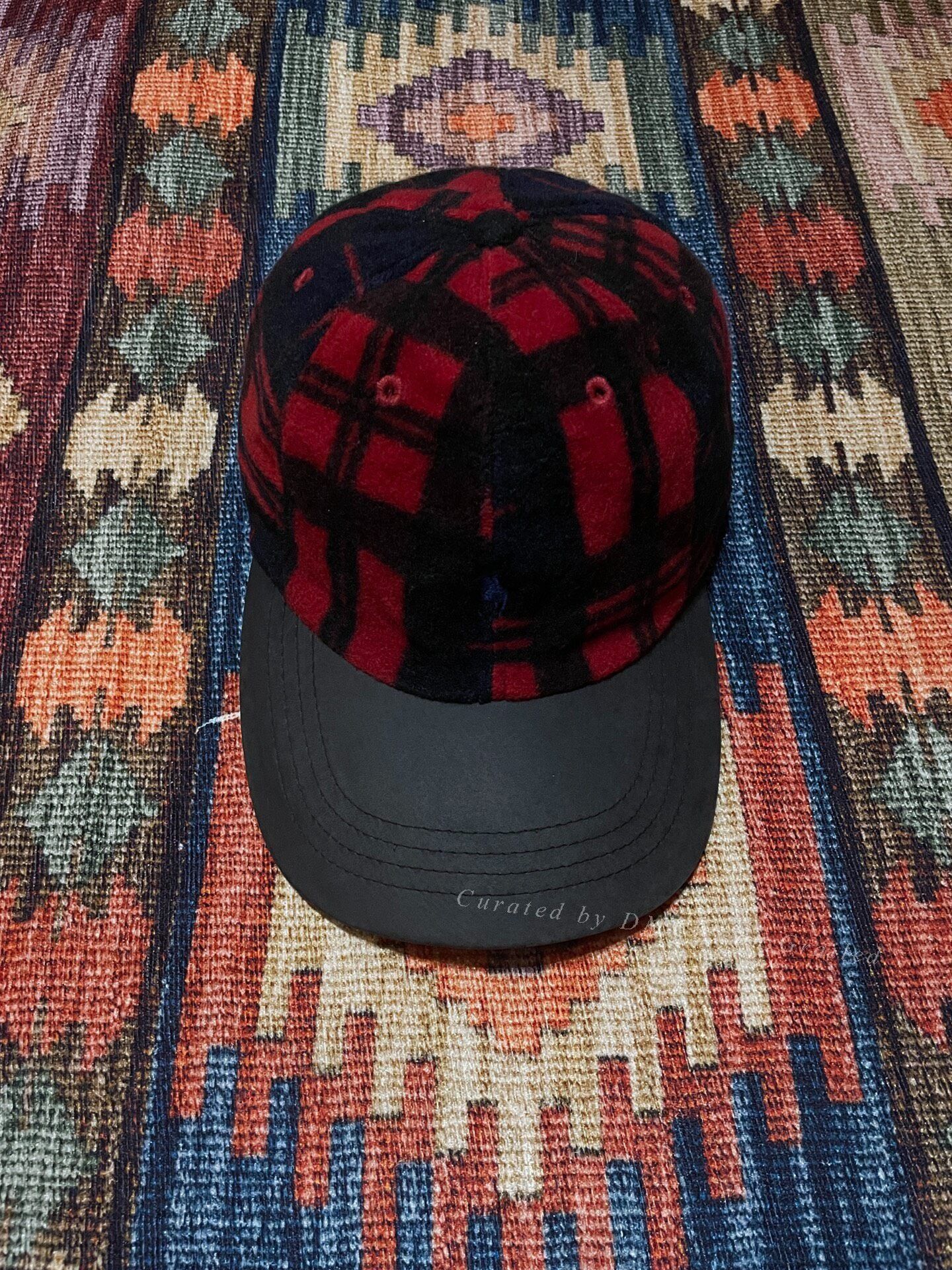Polo Ralph Lauren Polo Ralph Lauren Plaid Wool Leather Brim Cap Size ONE SIZE - 1 Thumbnail
