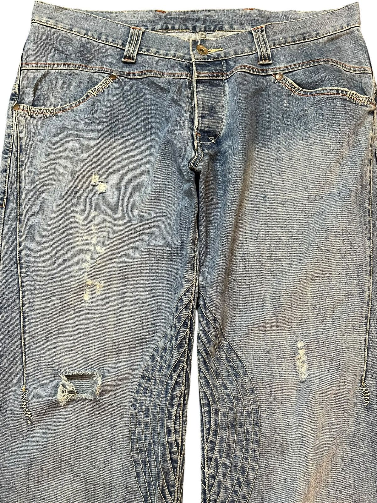 Beauty Beast Vintage Ikka Baggy Wide Leg Avant Garde Grunge Denjm Size US 38 / EU 54 - 2 Thumbnail