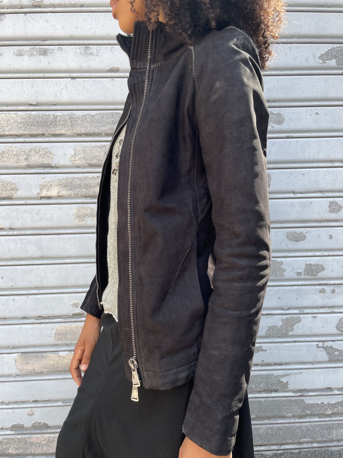 10sei0otto 10sei0otto Scar Stitch Cow Leather Avant-Garde Jacket Size XS / US 0-2 / IT 36-38 - 7 Thumbnail