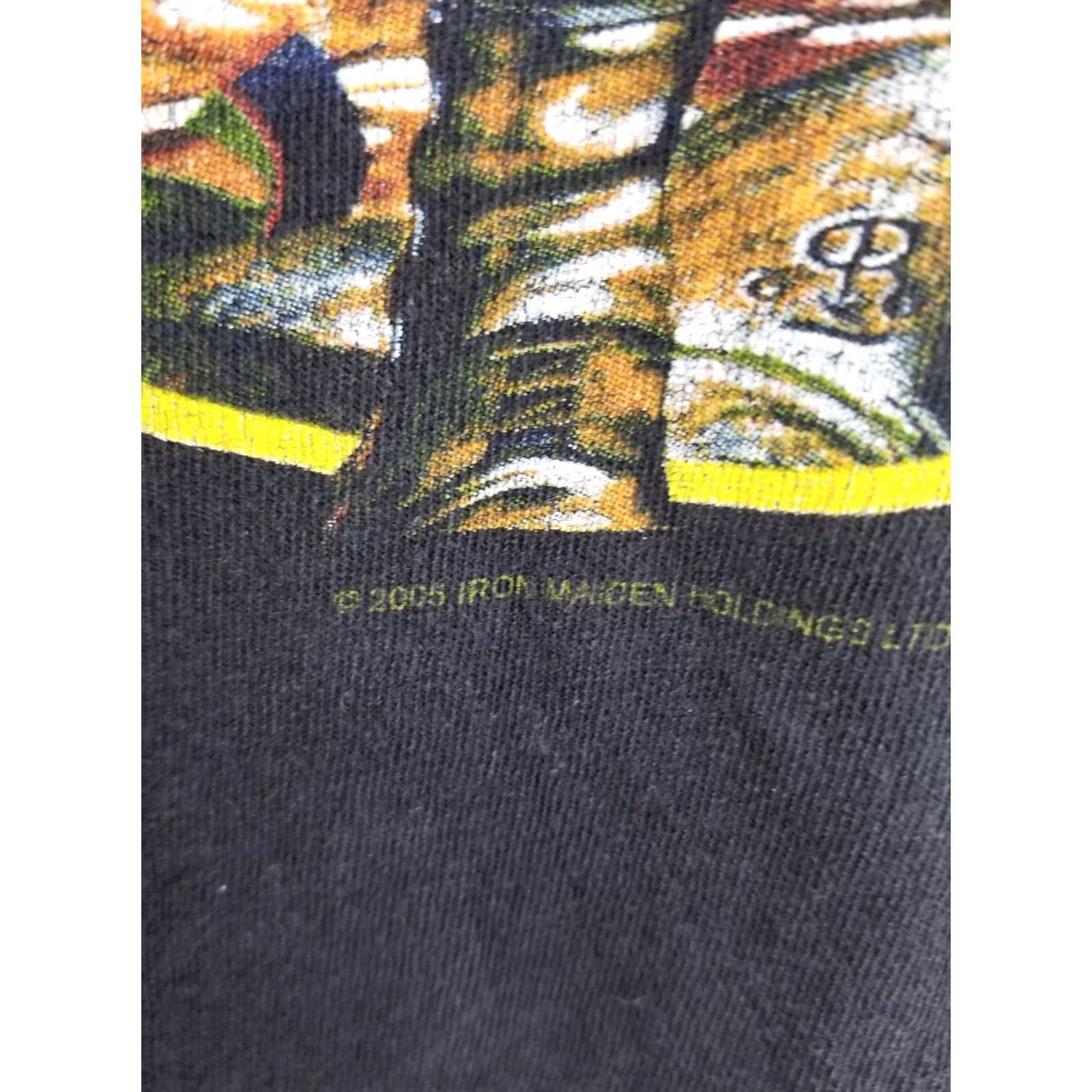 Vintage VINTAGE IRON MAIDEN HEAVY METAL TOUR T-SHIRT 2008 LARGE BLACK Size US L / EU 52-54 / 3 - 3 Thumbnail