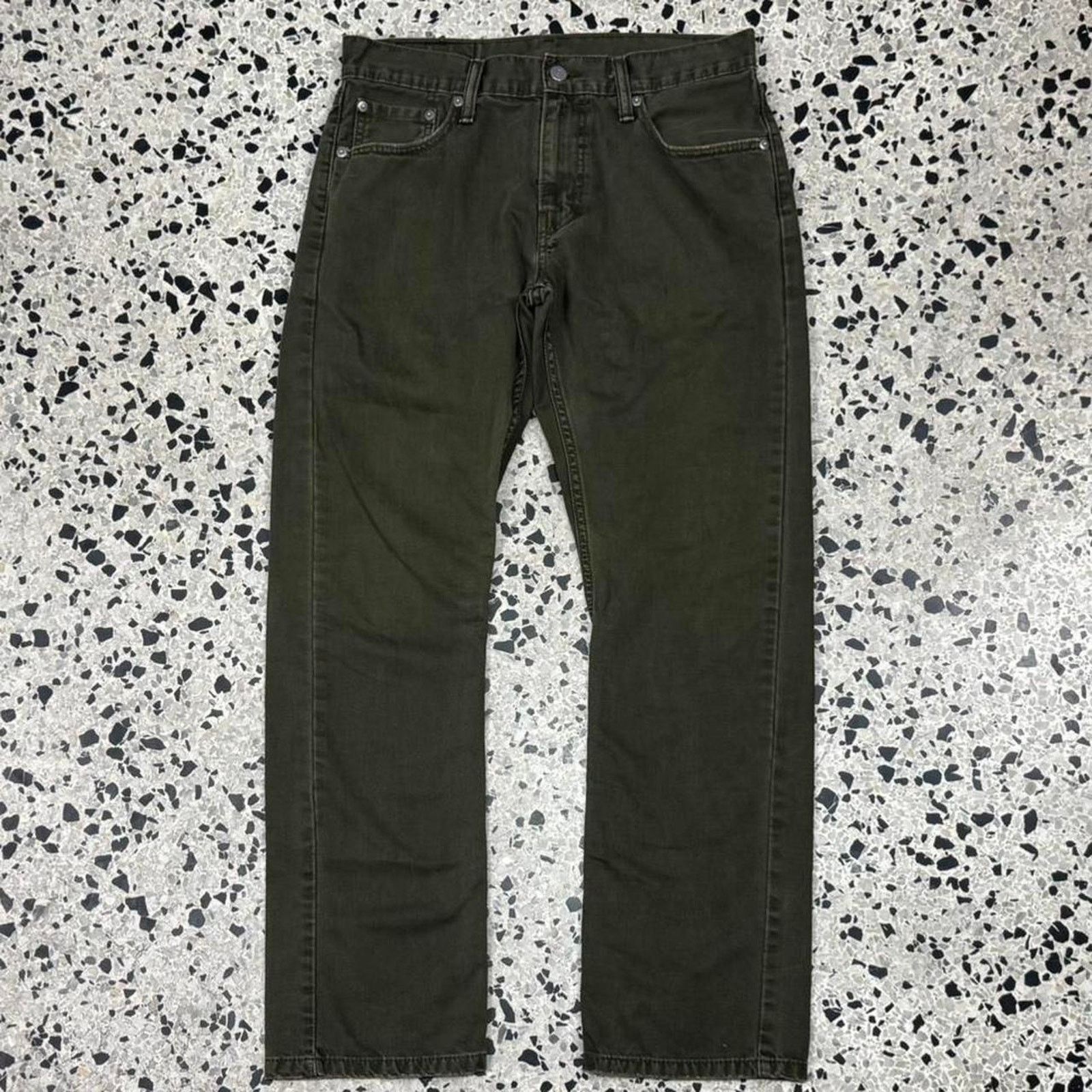 Levi's × Vintage VINTAGE Y2K LEVIS 514 OLIVE OVERDYED DENIM JEANS: Size US 30 / EU 46 - 4 Thumbnail