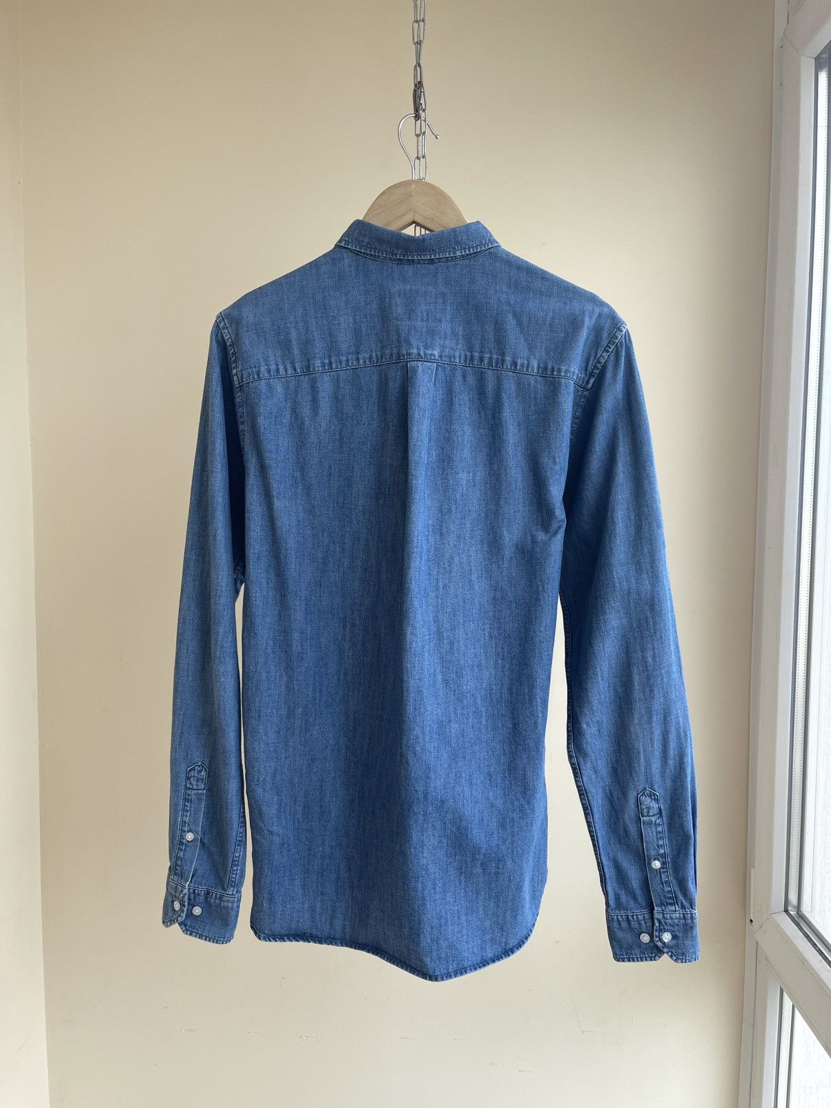 Les Deux Vagrant Chambray Regular Fit Button Down Long Sleeve Shirt Size US M / EU 48-50 / 2 - 2 Thumbnail