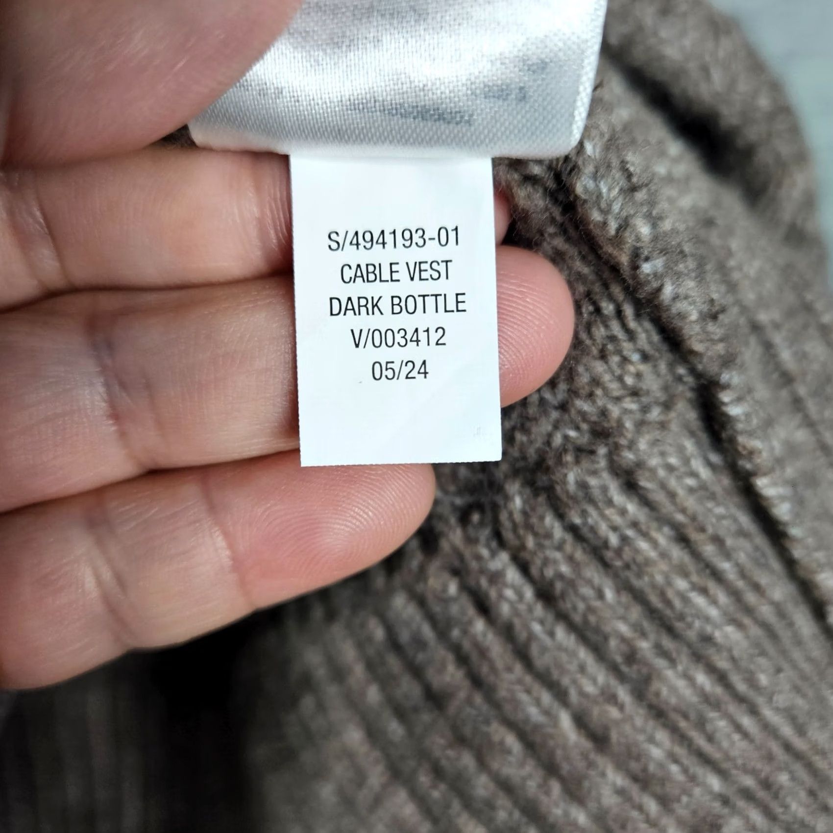 Old Navy Old Navy Brown V-Neck Cable Vest Sweater Size L Womens Sleeveless Knit All Seasons Final Sale New Size L / US 10 / IT 46 - 6 Thumbnail