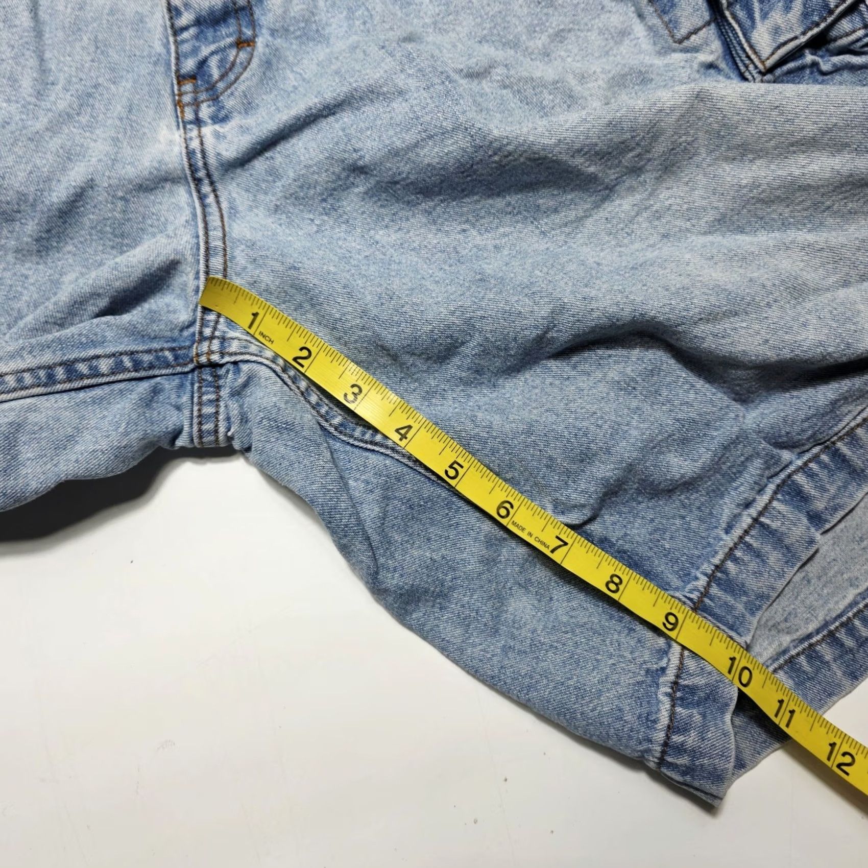 Chaps VINTAGE Chaps Mens Denim Cargo Shorts Size 42 Blue Baggy Y2K Relaxed Fit Medium Wash Size US 42 / EU 58 - 4 Thumbnail