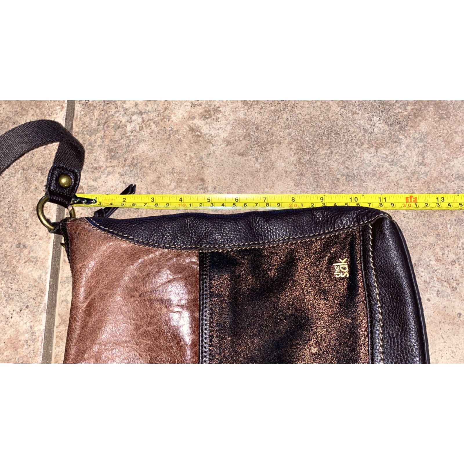 The Sak THE SAK Shoulder Bag Brown Leather Purse/Handbag Medium Adjustable Strap Women’s Bag Brown Size ONE SIZE - 7 Thumbnail