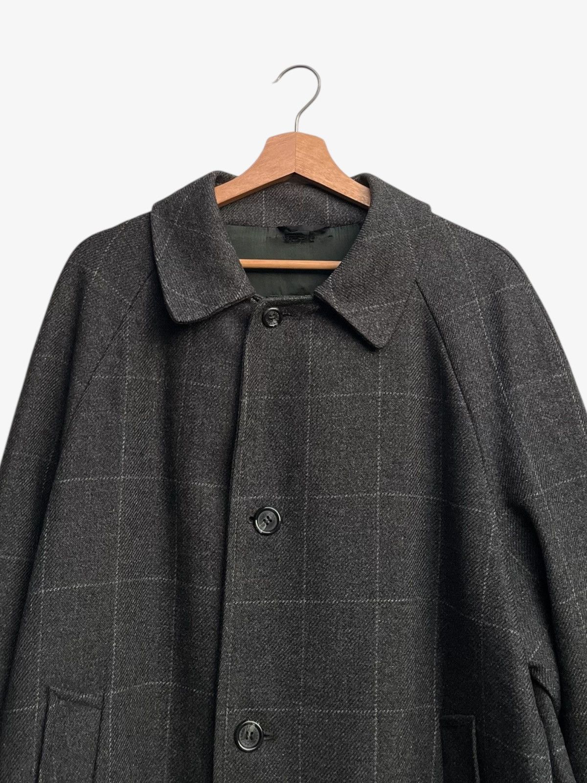 Grenfell Vintage Grenfell Check Pattern Wool Overcoat Size US M / EU 48-50 / 2 - 8 Thumbnail
