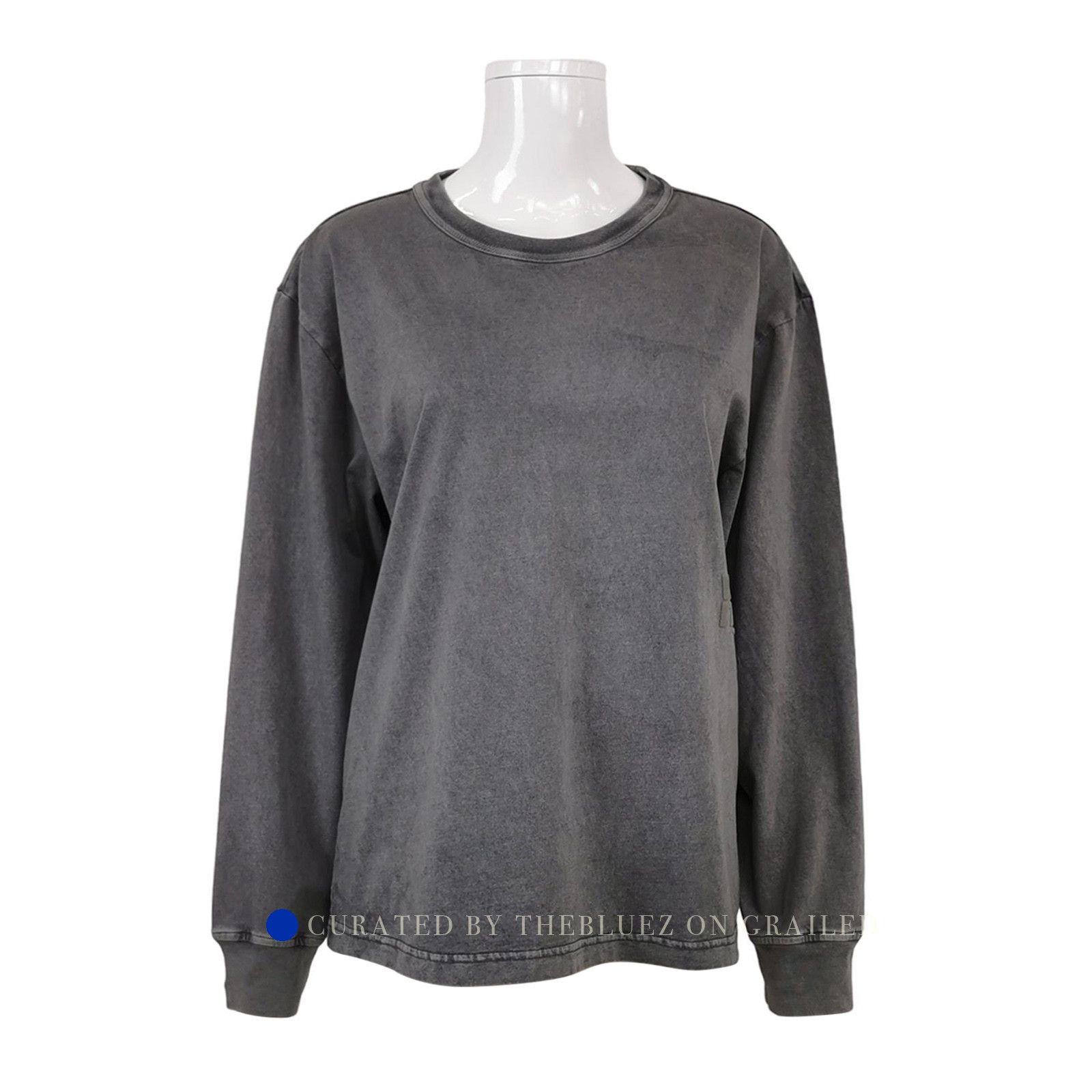 Alexander Wang Logo Long Sleeve T-Shirt in Gray Size US S / EU 44-46 / 1 - 1 Thumbnail